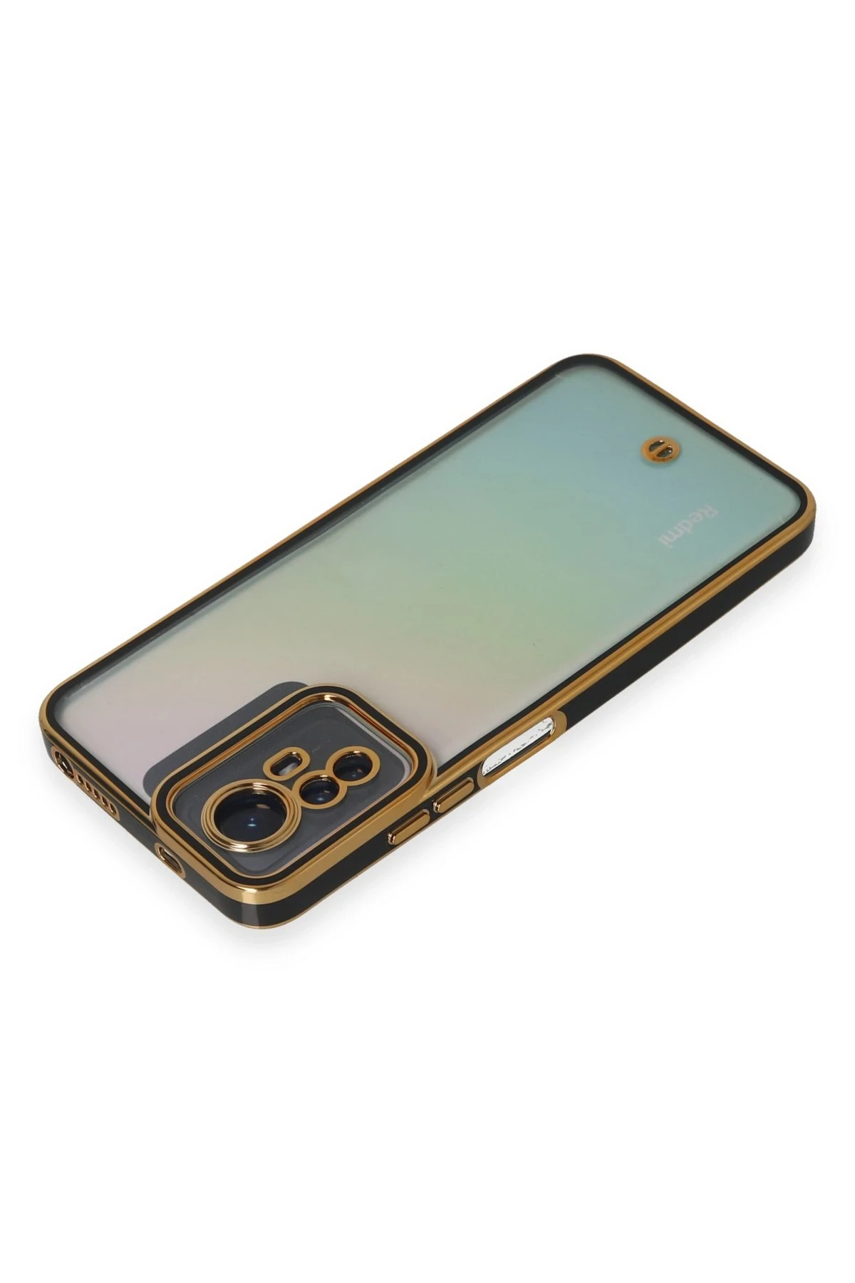 Newface Xiaomi Redmi Note 12S Kılıf Liva Lens Silikon - Siyah — görsel 3