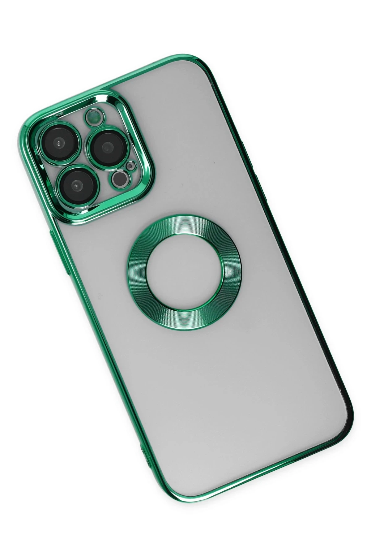Newface iPhone 14 Pro Kılıf Slot Silikon - Köknar Yeşili