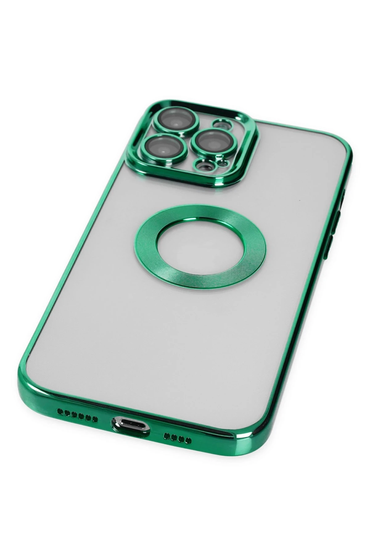 Newface iPhone 14 Pro Kılıf Slot Silikon - Köknar Yeşili