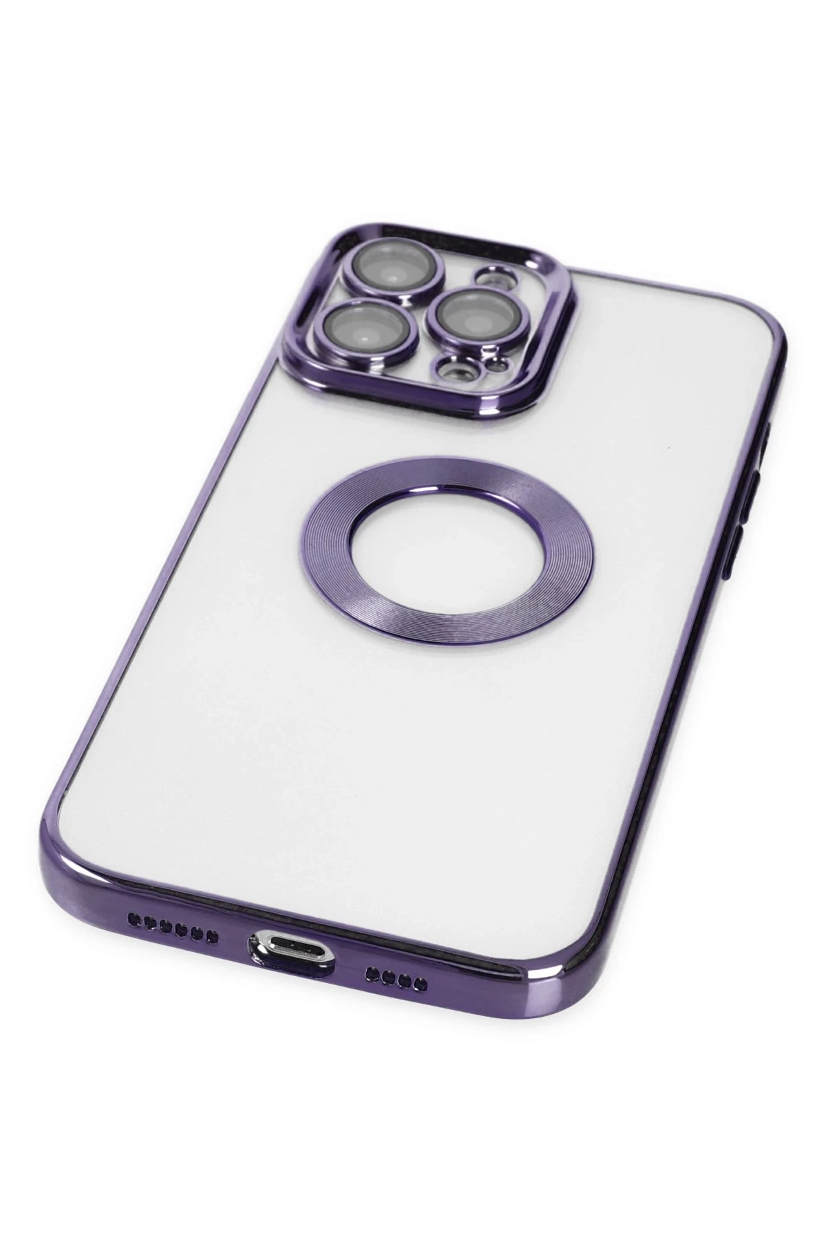 Newface iPhone 14 Pro Kılıf Slot Silikon - Mor