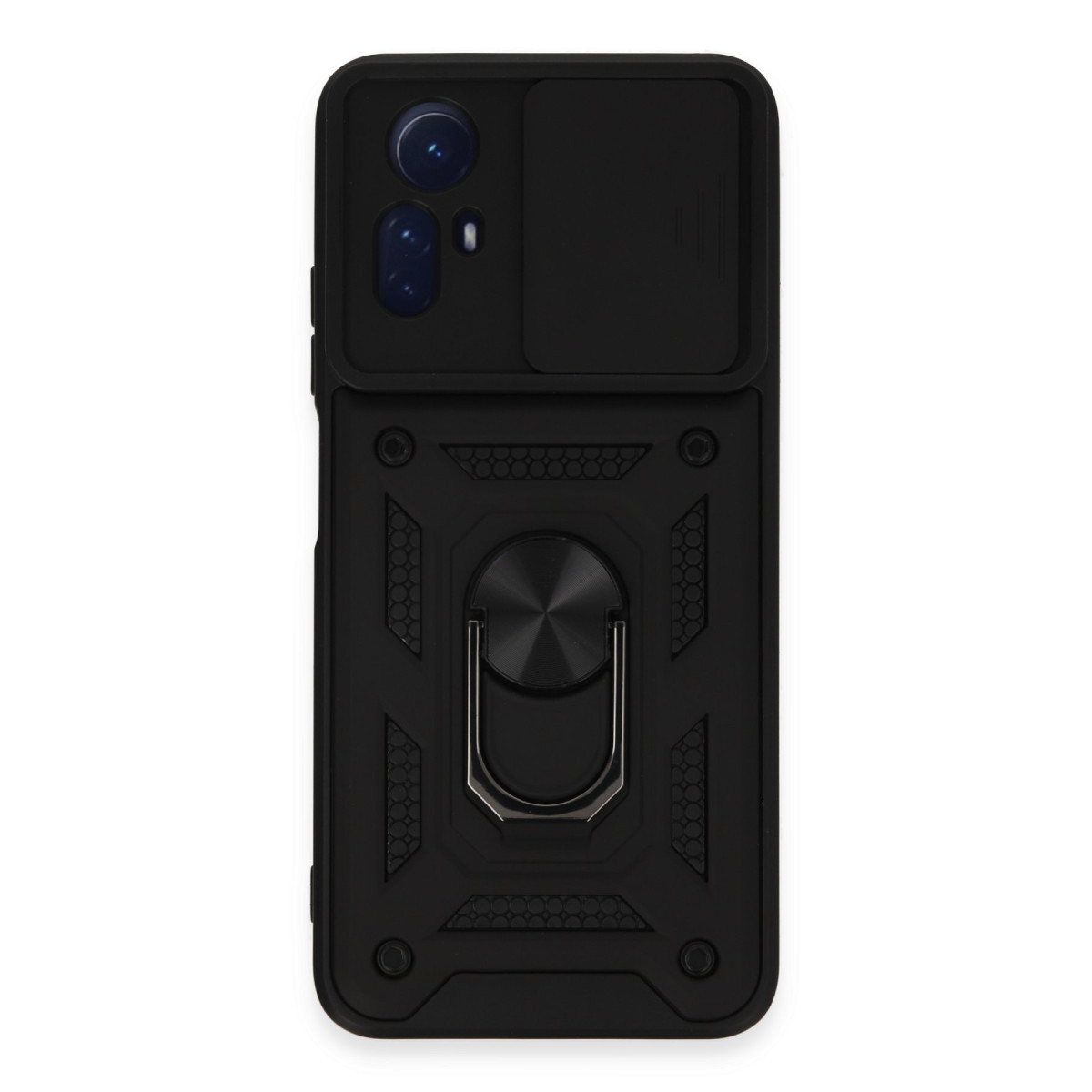Newface Xiaomi Redmi Note 12S Kılıf Pars Lens Yüzüklü Silikon - Siyah — görsel 11