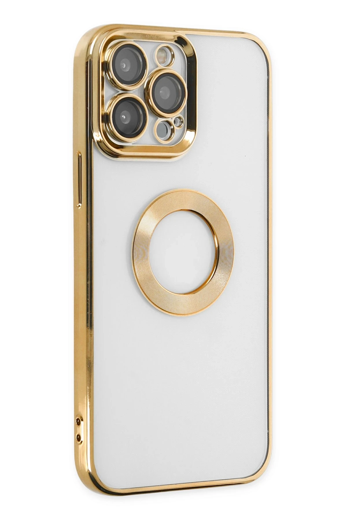 Newface iPhone 14 Pro Max Kılıf Slot Silikon - Gold