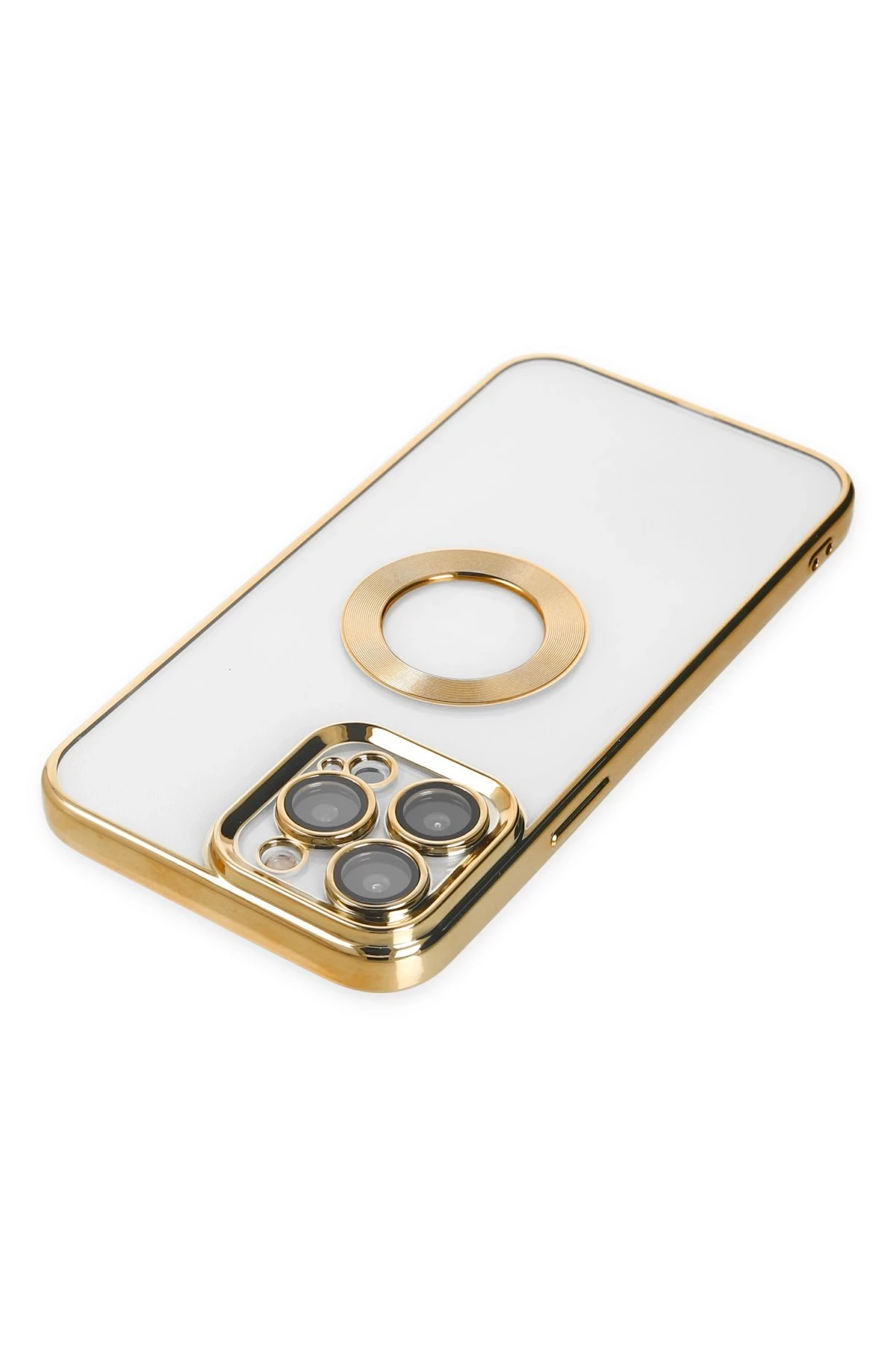 Newface iPhone 14 Pro Max Kılıf Slot Silikon - Gold