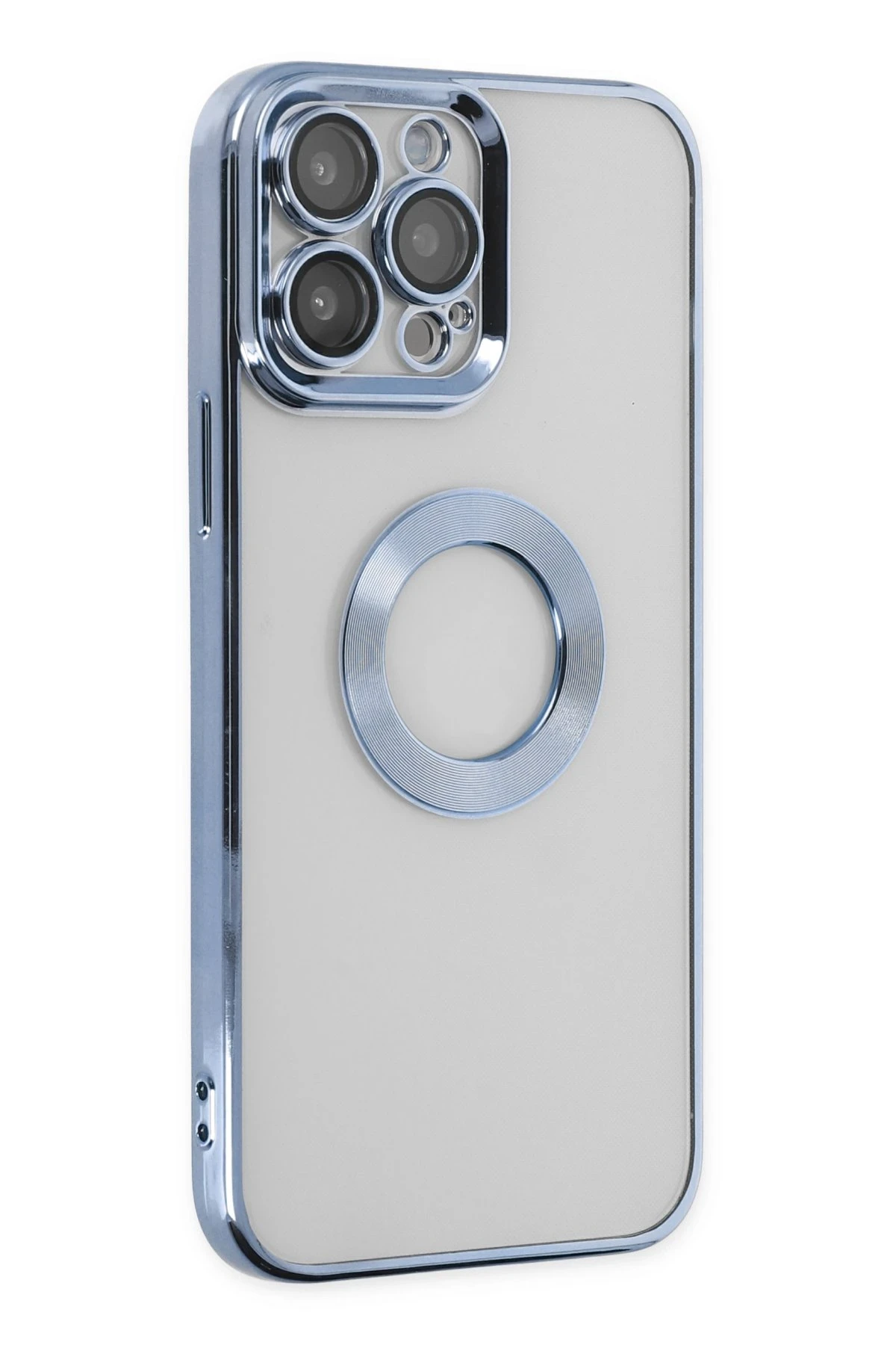 Newface iPhone 14 Pro Max Kılıf Slot Silikon - Sierra Blue