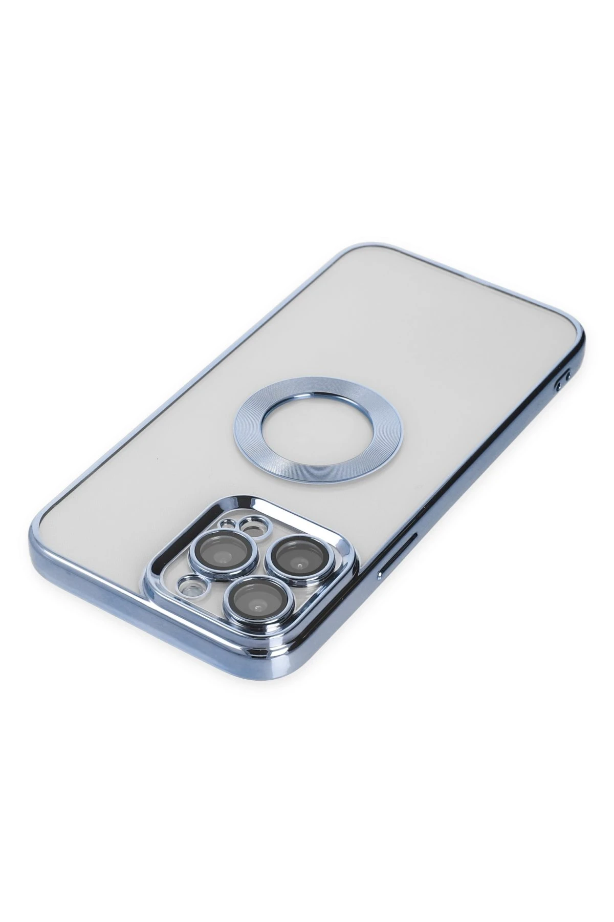Newface iPhone 14 Pro Max Kılıf Slot Silikon - Sierra Blue