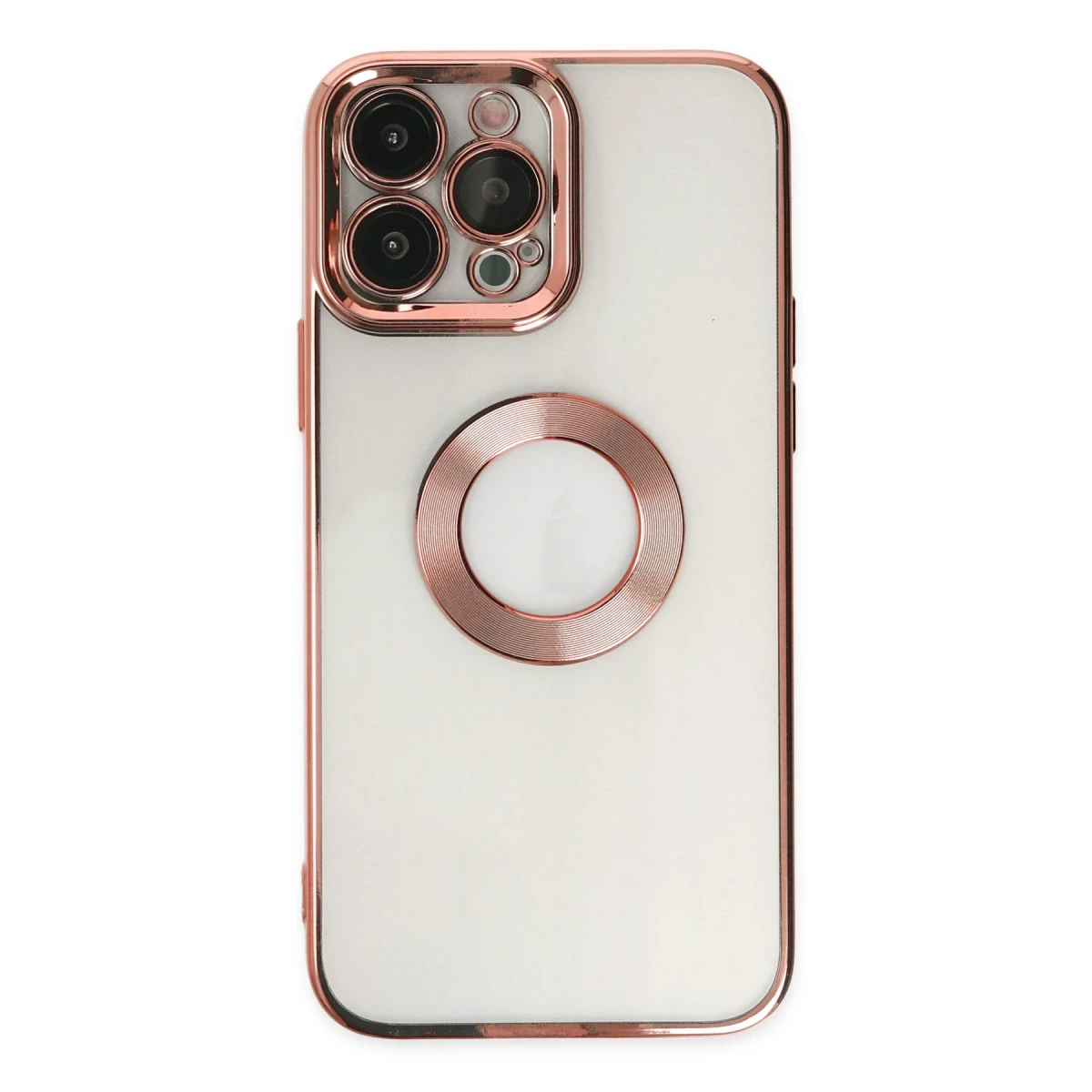 Apple iPhone 14 Pro Max Kılıf Slot Silikon - Rose Gold