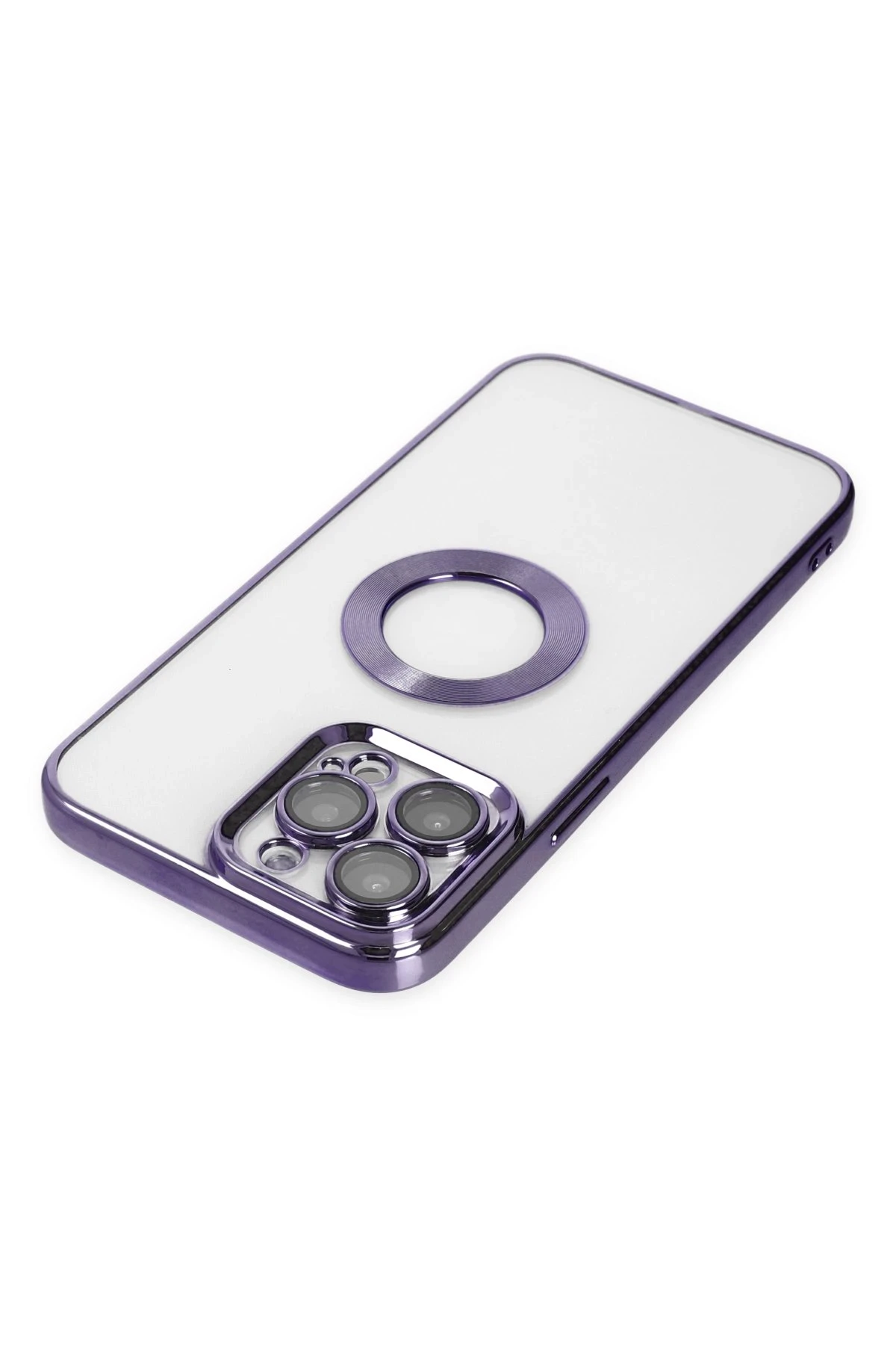 Newface iPhone 14 Pro Max Kılıf Slot Silikon - Mor