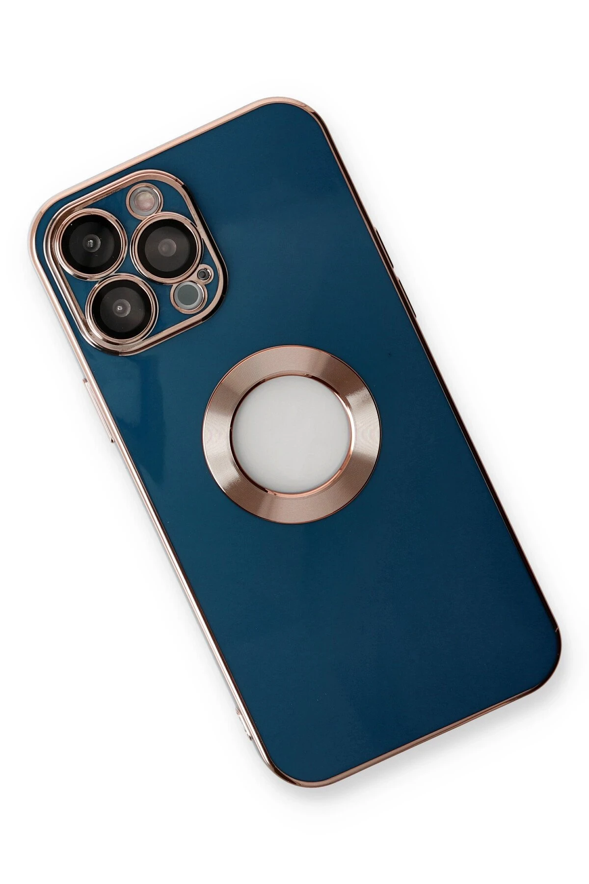 Newface iPhone 14 Pro Max Kılıf Store Silikon - Mavi