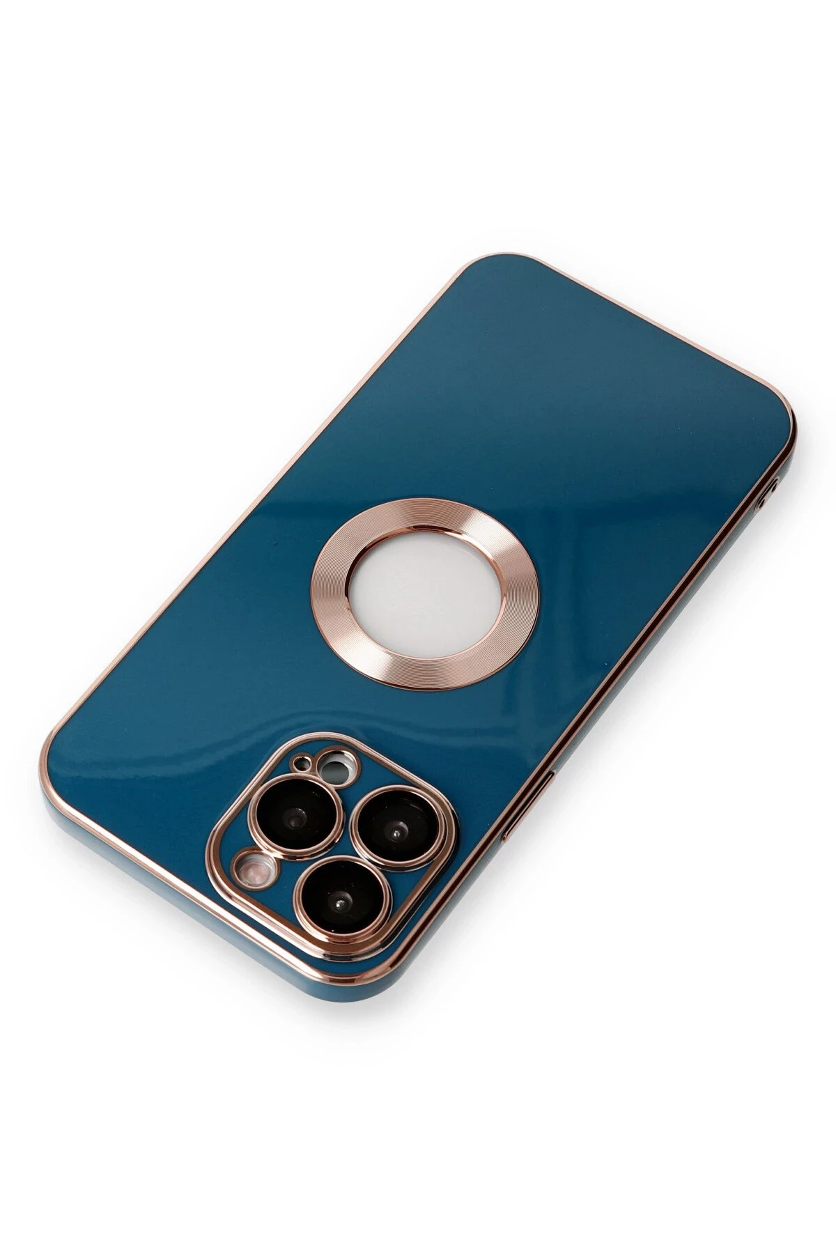 Newface iPhone 14 Pro Max Kılıf Store Silikon - Mavi