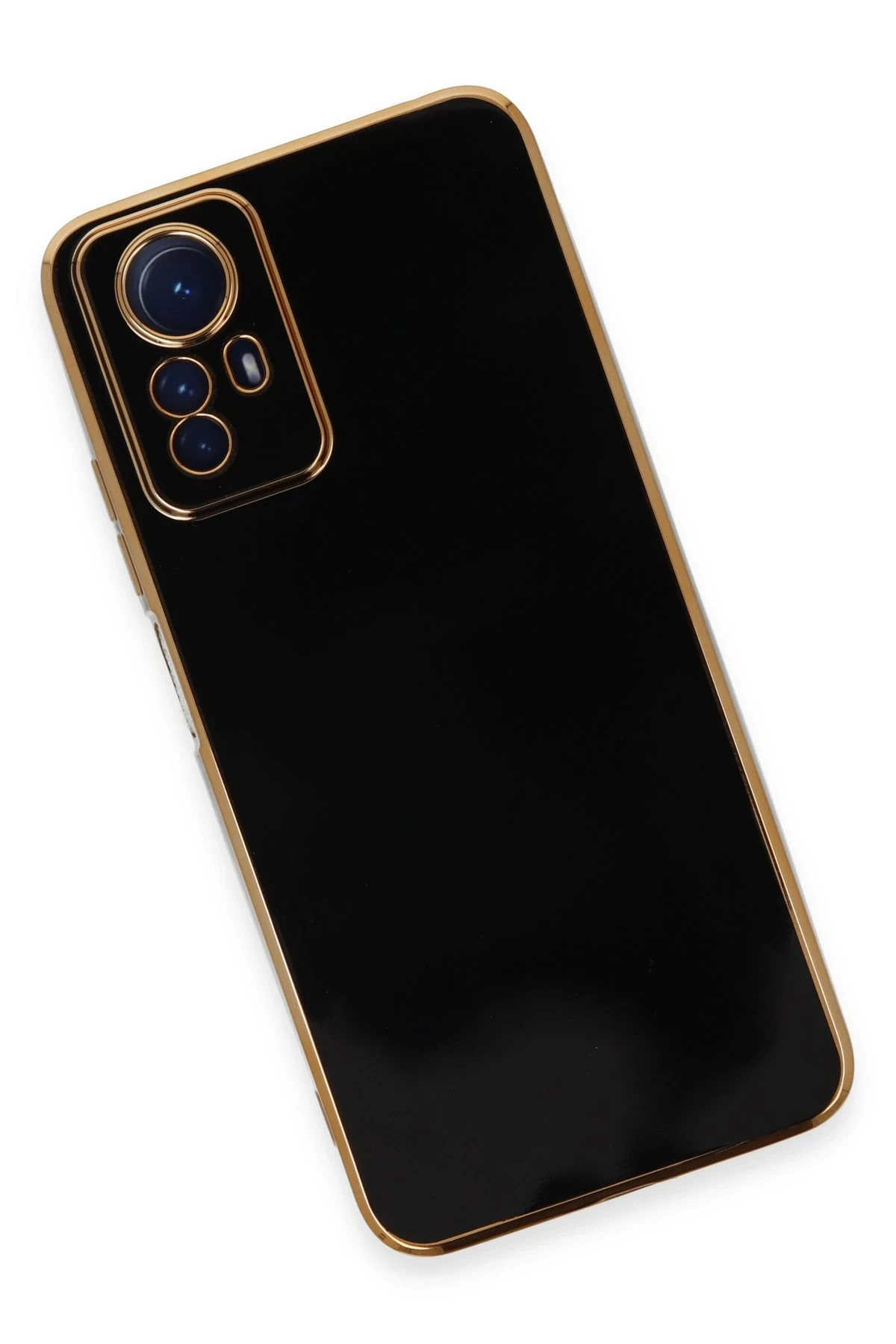 Newface Xiaomi Redmi Note 12S Kılıf Volet Silikon - Siyah