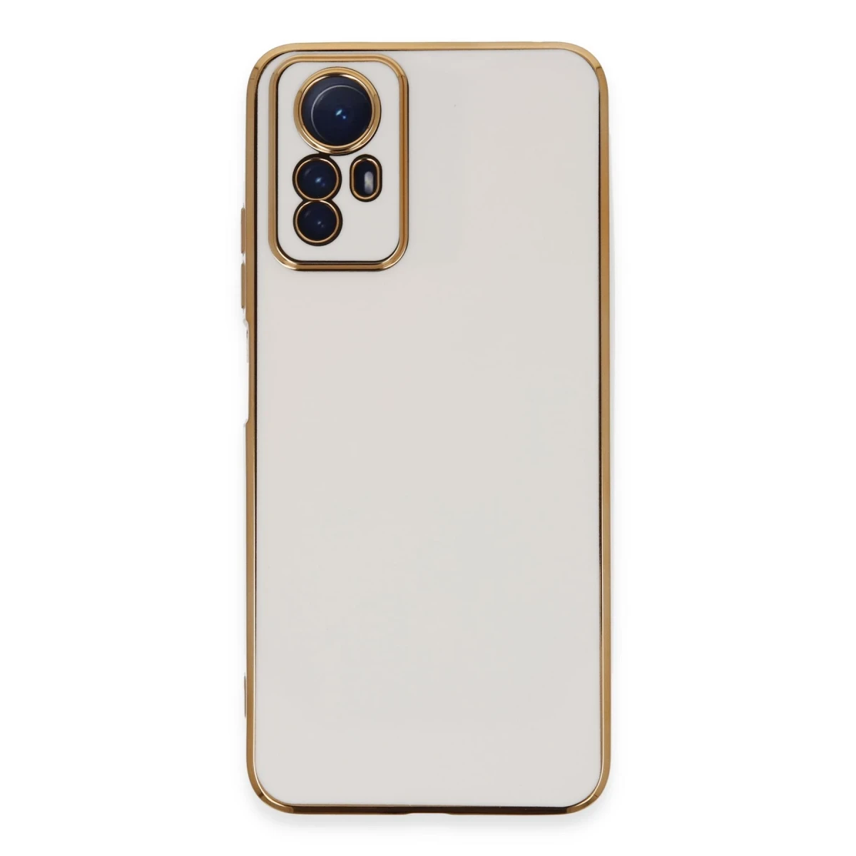Newface Xiaomi Redmi Note 12S Kılıf Volet Silikon - Beyaz