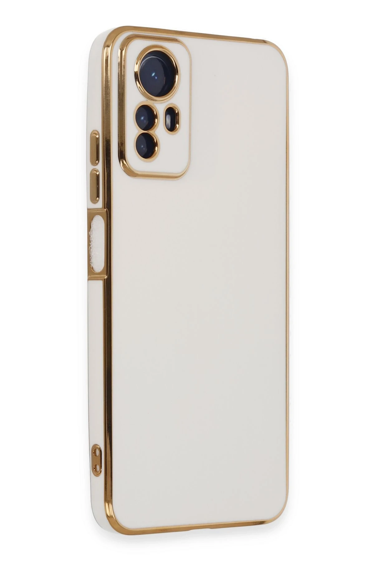 Newface Xiaomi Redmi Note 12S Kılıf Volet Silikon - Beyaz