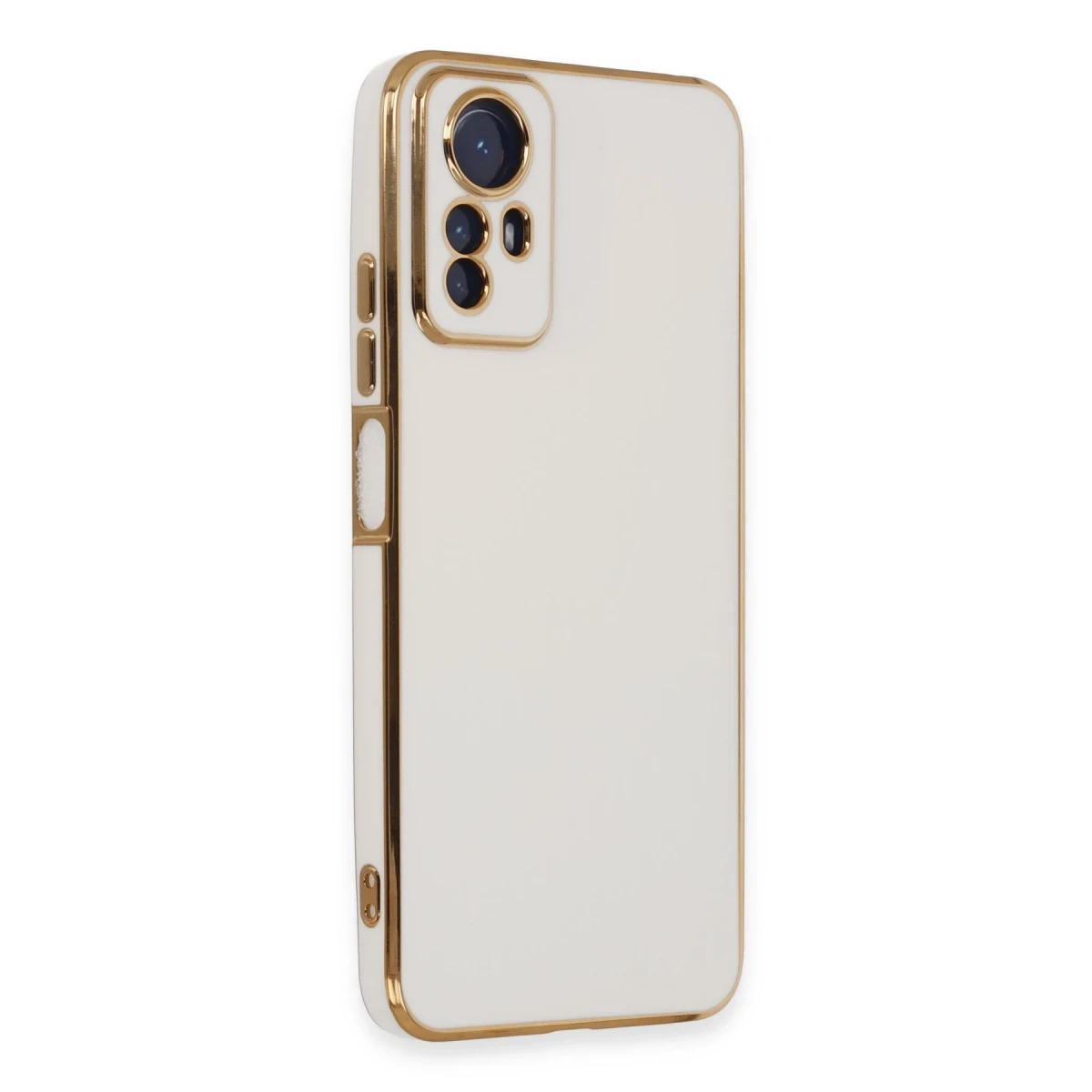 Newface Xiaomi Redmi Note 12S Kılıf Volet Silikon - Beyaz