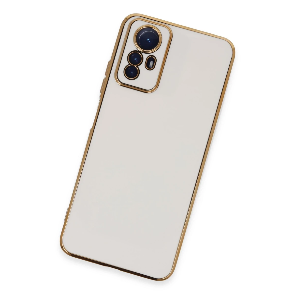 Newface Xiaomi Redmi Note 12S Kılıf Volet Silikon - Beyaz