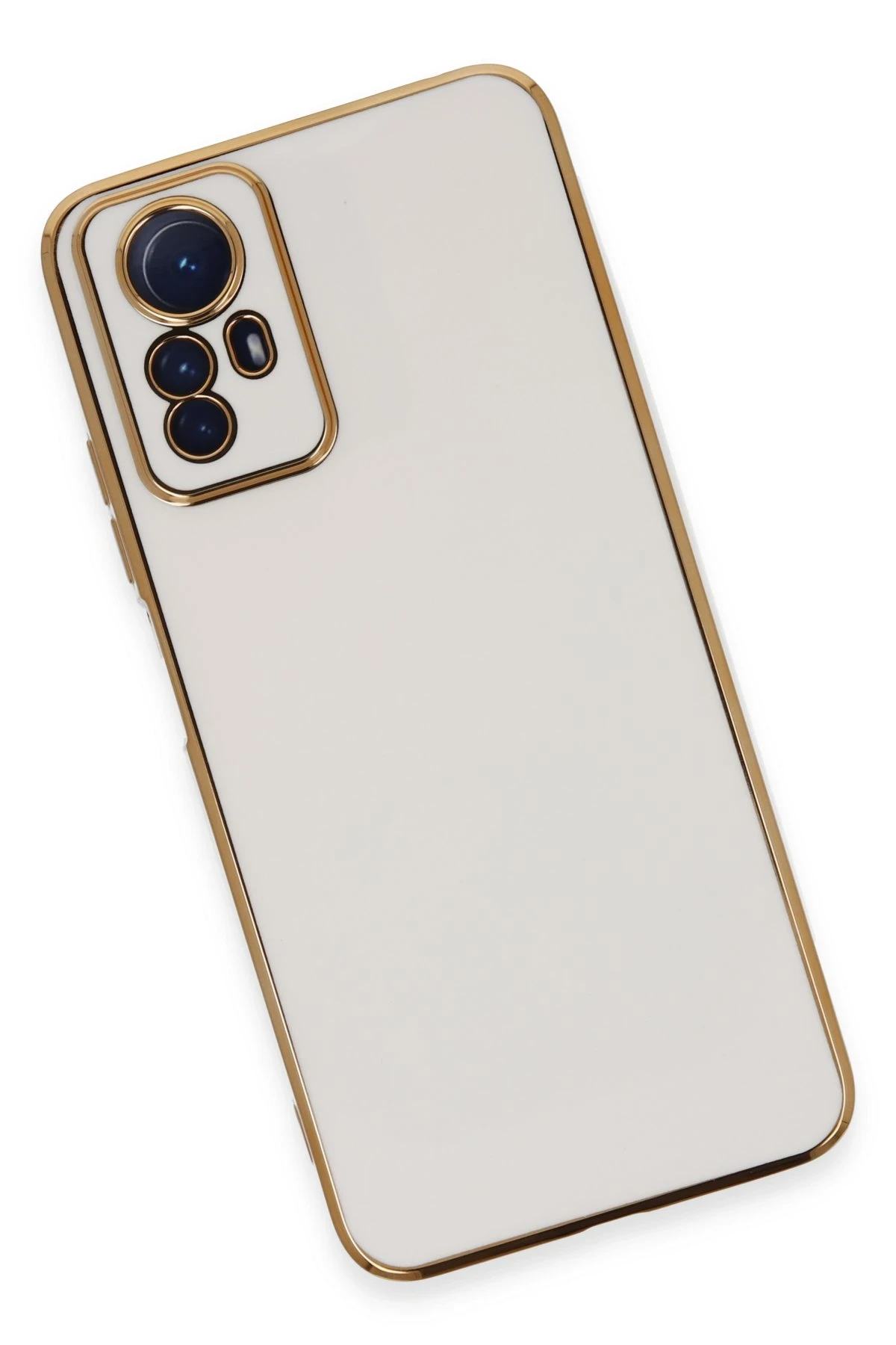 Newface Xiaomi Redmi Note 12S Kılıf Volet Silikon - Beyaz