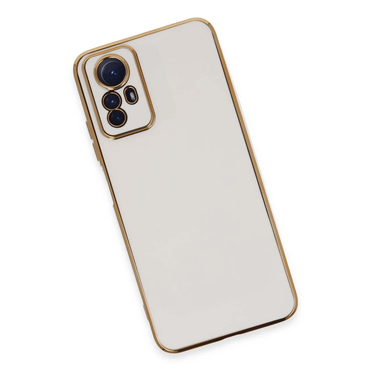 Newface Xiaomi Redmi Note 12S Kılıf Volet Silikon - Beyaz
