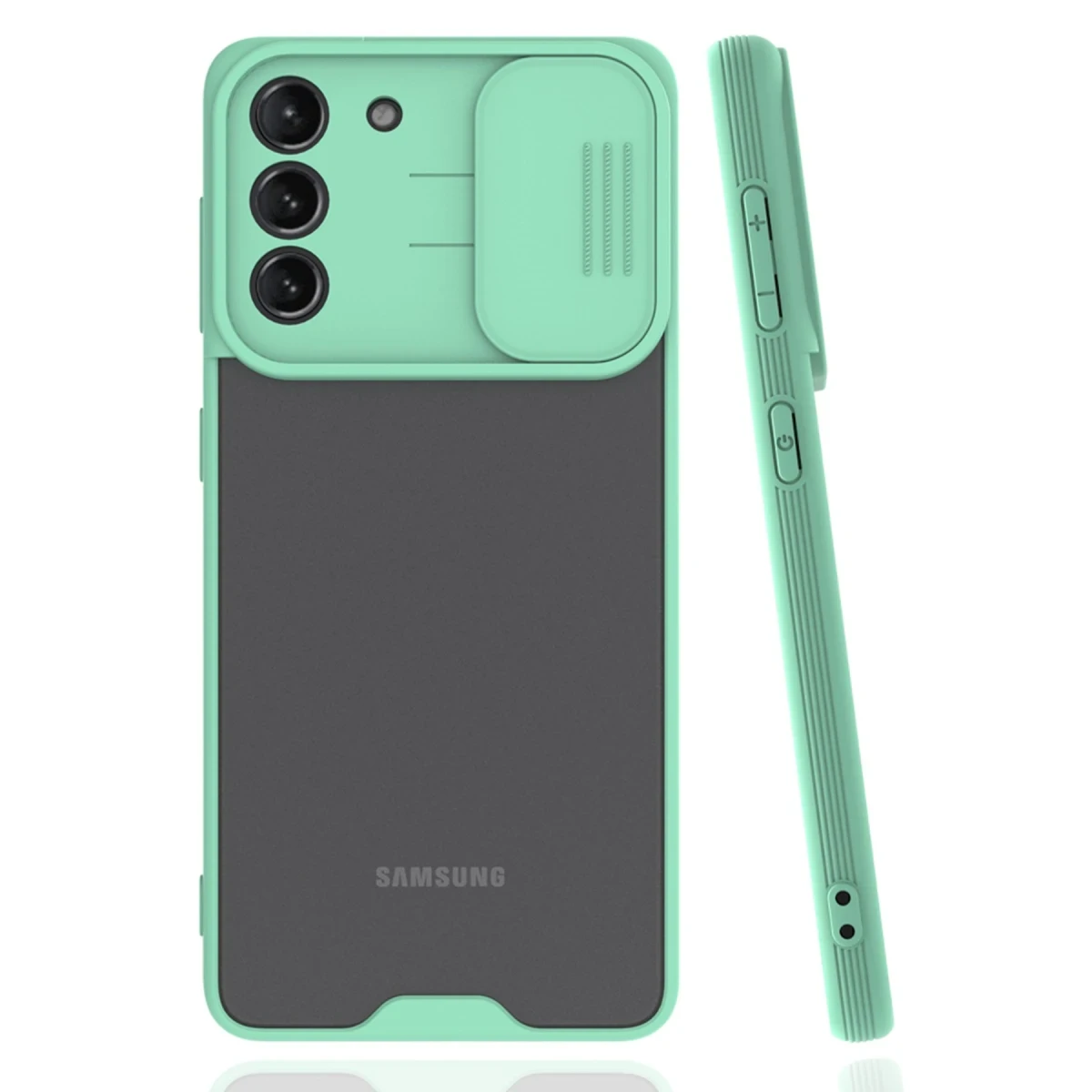 Newface Samsung Galaxy S21 Kılıf Platin Kamera Koruma Silikon - Açık Yeşil — görsel 2