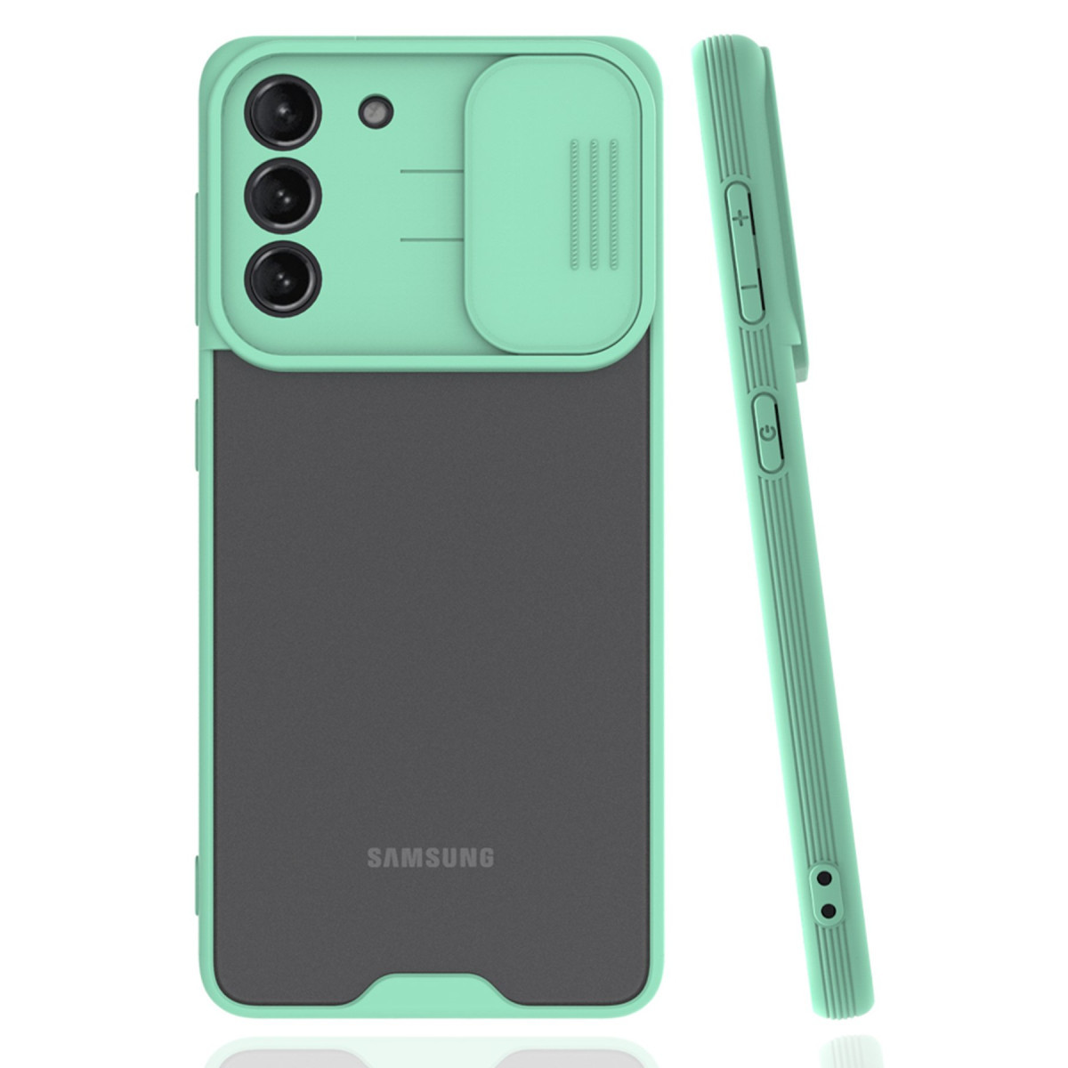 Newface Samsung Galaxy S21 Kılıf Platin Kamera Koruma Silikon - Açık Yeşil — görsel 3