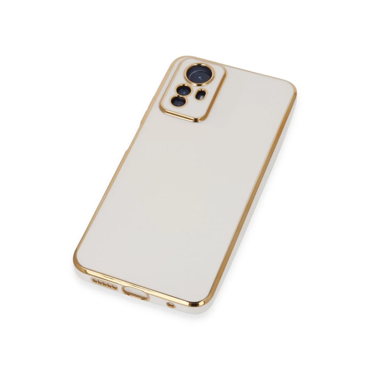Newface Xiaomi Redmi Note 12S Kılıf Volet Silikon - Beyaz