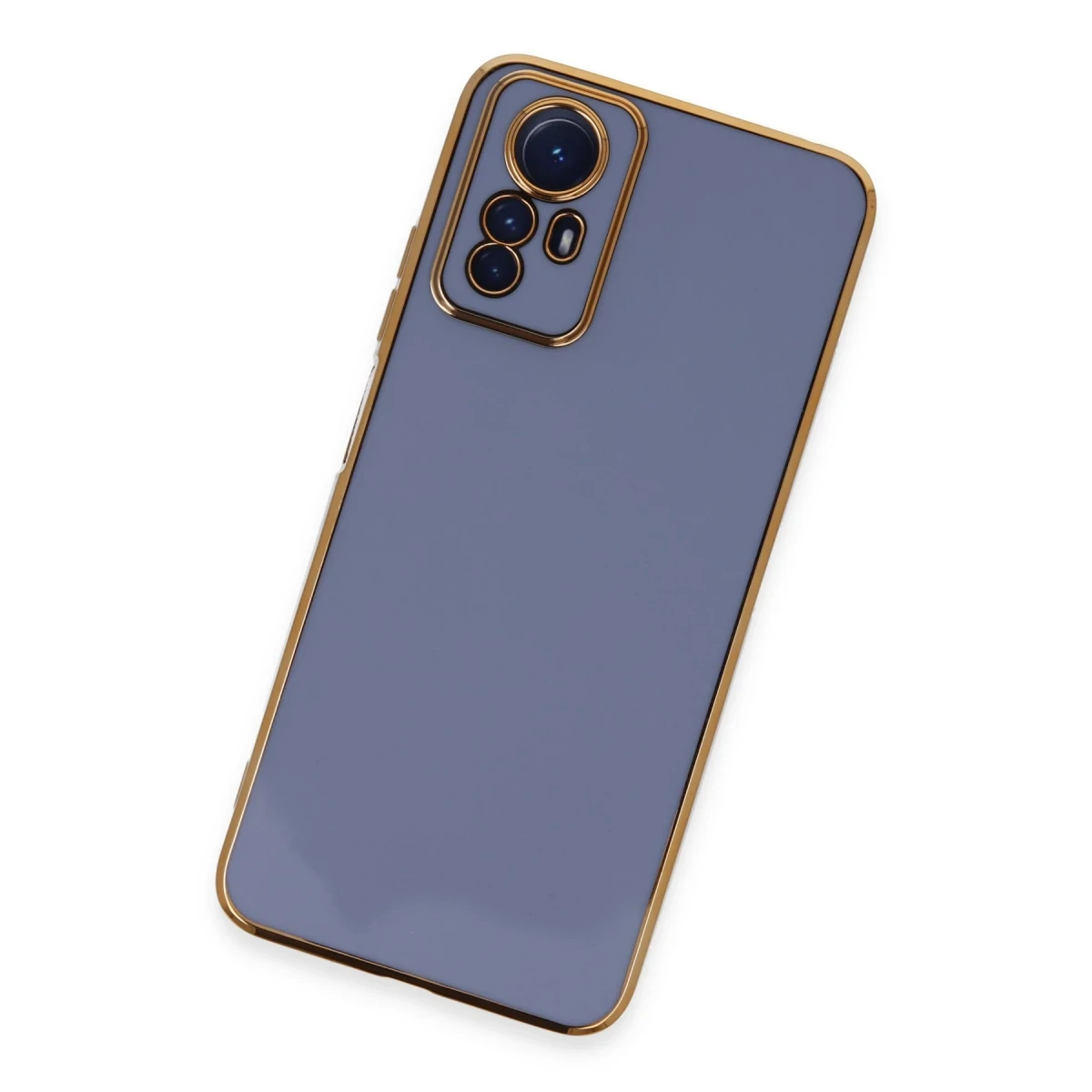 Newface Xiaomi Redmi Note 12S Kılıf Volet Silikon - Mavi