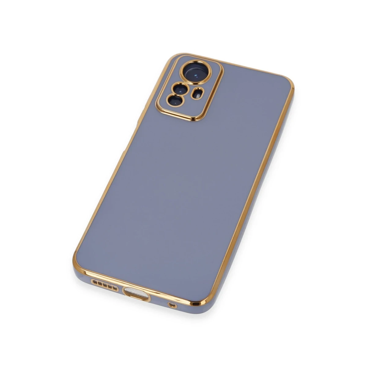 Newface Xiaomi Redmi Note 12S Kılıf Volet Silikon - Mavi