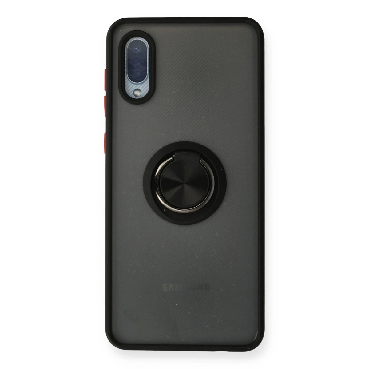 Newface Samsung Galaxy A02 Kılıf Montreal Yüzüklü Silikon Kapak - Siyah — görsel 4