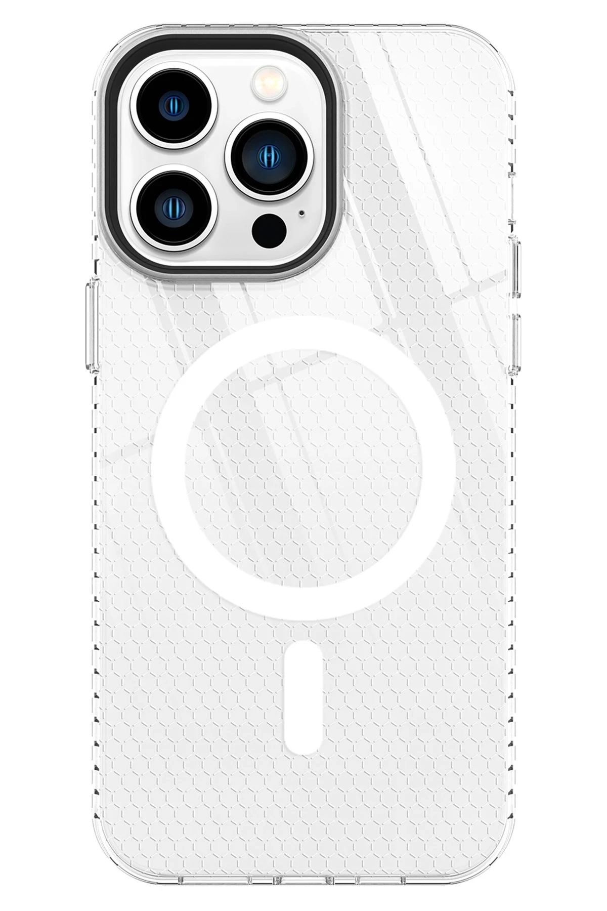 Newface Apple iPhone 14 Pro Max Kılıf Beta Magneticsafe Silikon - Şeffaf