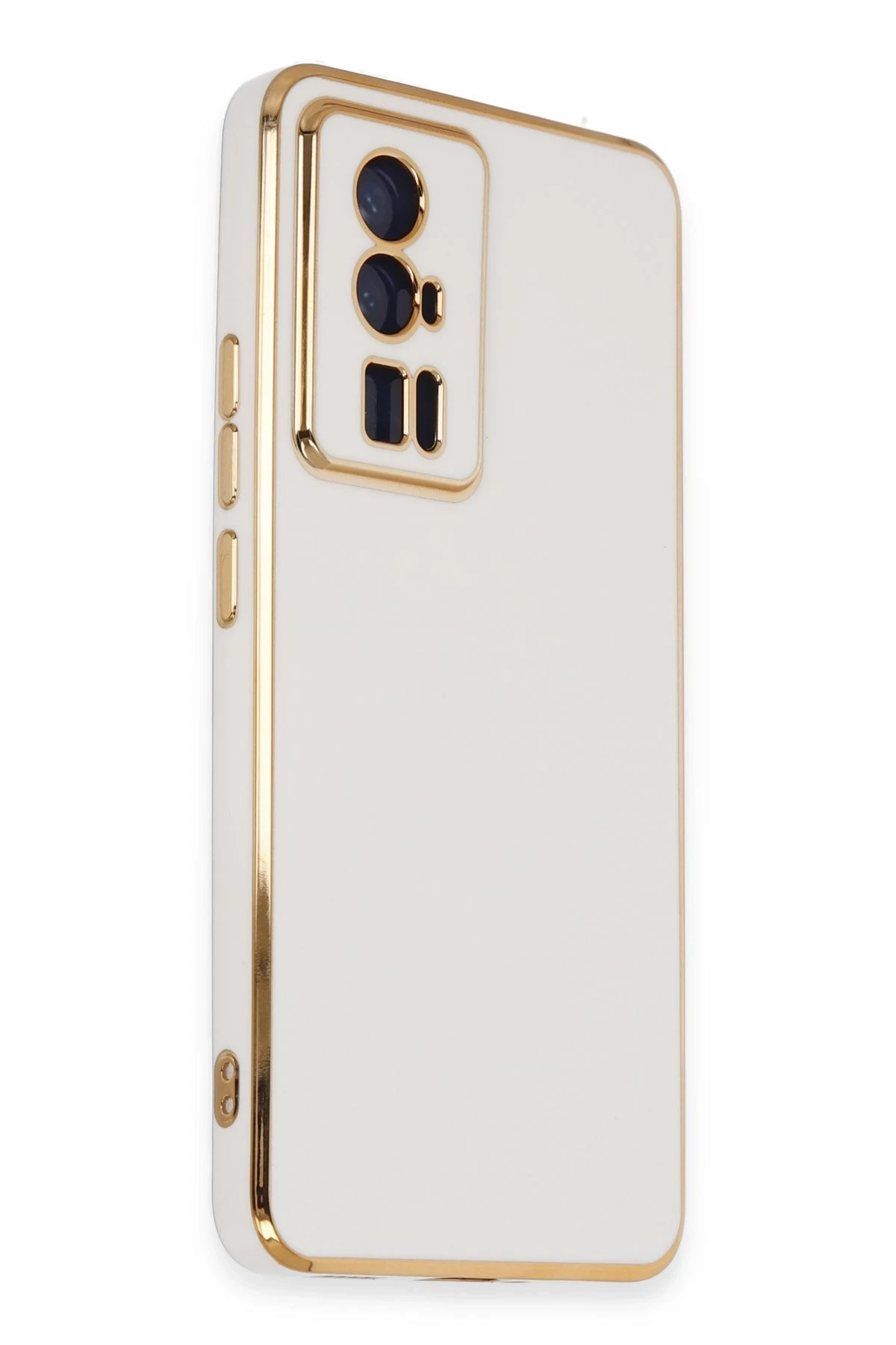 Newface Xiaomi Poco F5 Pro Kılıf Volet Silikon - Beyaz