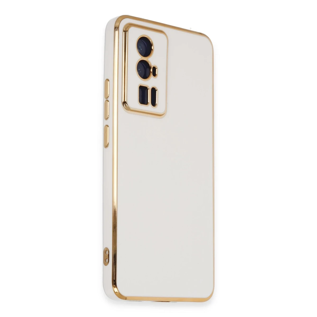 Newface Xiaomi Poco F5 Pro Kılıf Volet Silikon - Beyaz