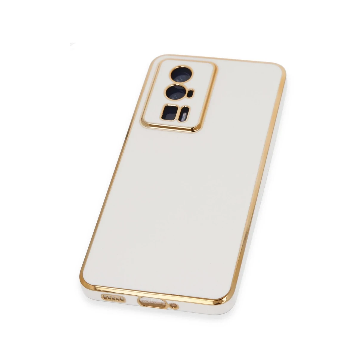 Newface Xiaomi Poco F5 Pro Kılıf Volet Silikon - Beyaz