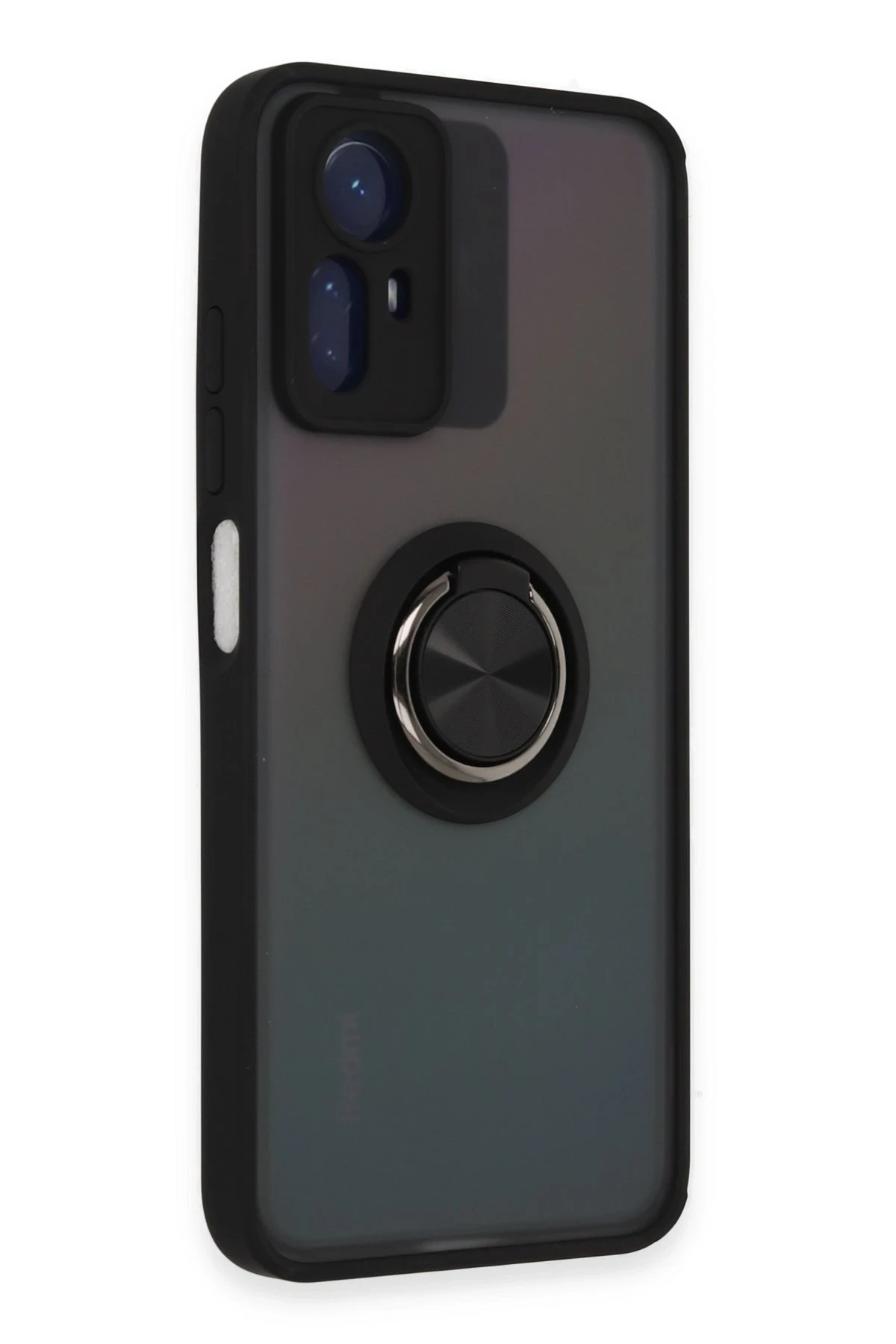 Newface Xiaomi Redmi Note 12S Kılıf Montreal Yüzüklü Silikon Kapak - Siyah — görsel 2