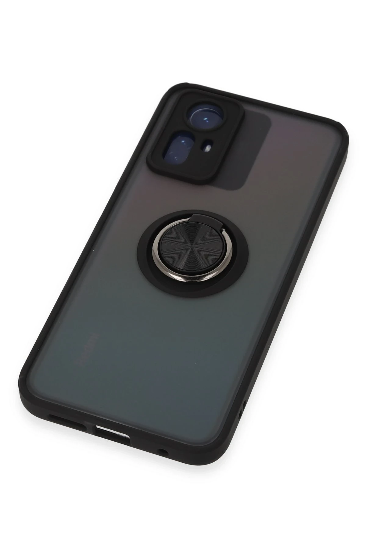 Newface Xiaomi Redmi Note 12S Kılıf Montreal Yüzüklü Silikon Kapak - Siyah — görsel 6