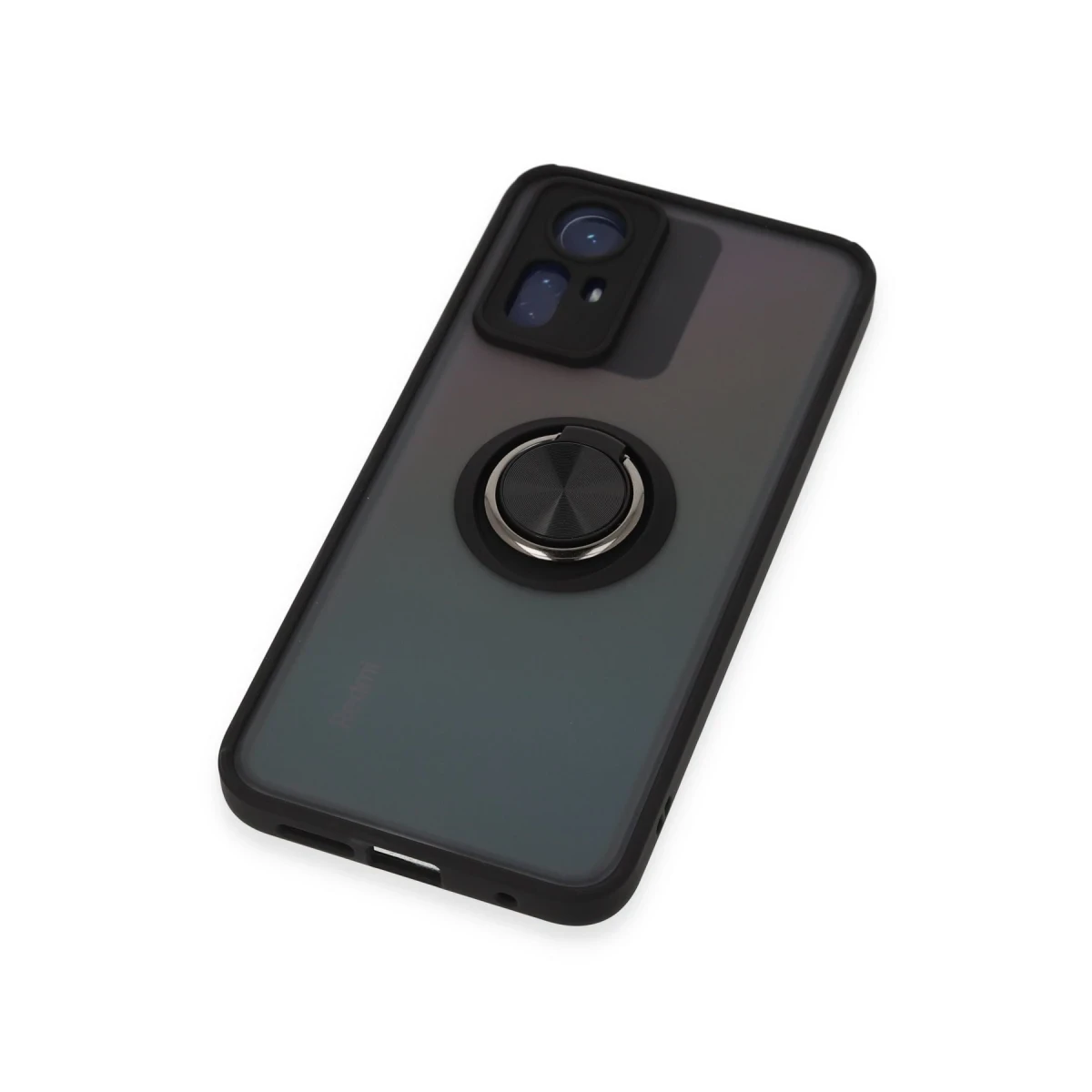 Newface Xiaomi Redmi Note 12S Kılıf Montreal Yüzüklü Silikon Kapak - Siyah — görsel 12