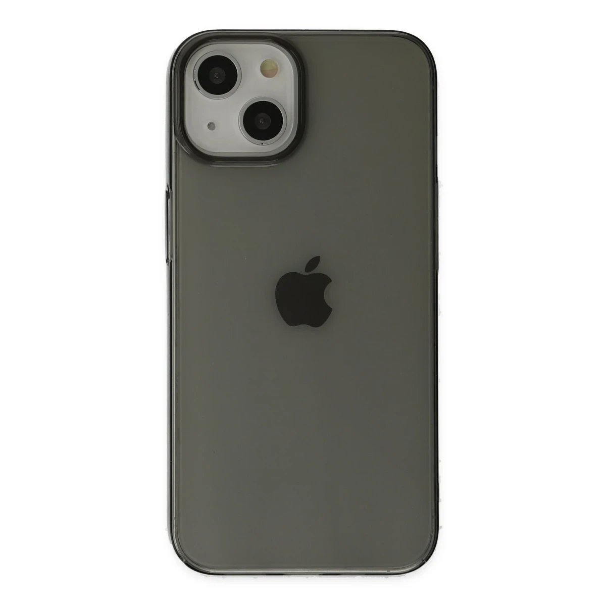 Newface Apple iPhone 14 Plus Kılıf Pc Sert Şeffaf Kapak - Siyah