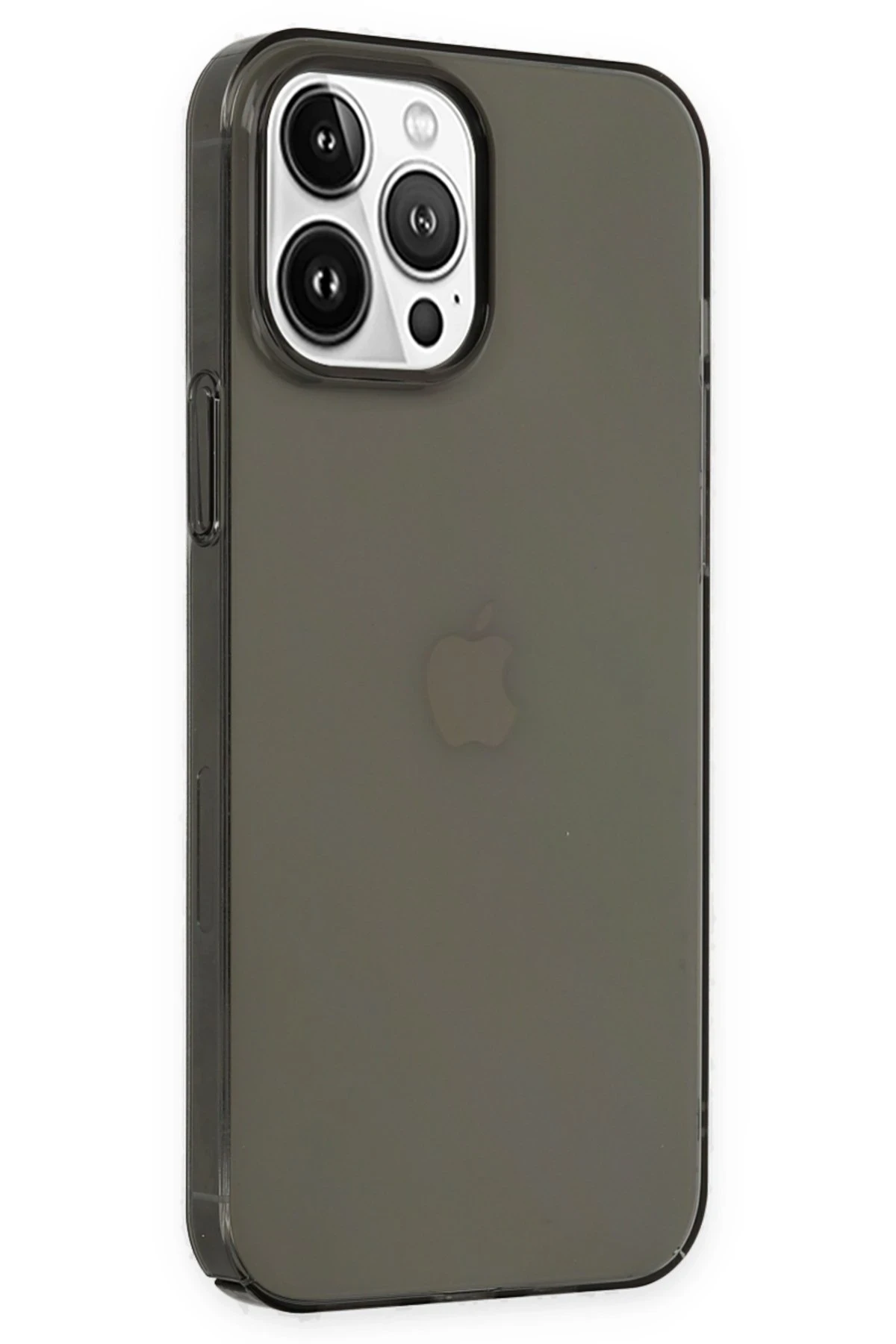 Newface iPhone 14 Pro Kılıf Pc Sert Şeffaf Kapak - Siyah