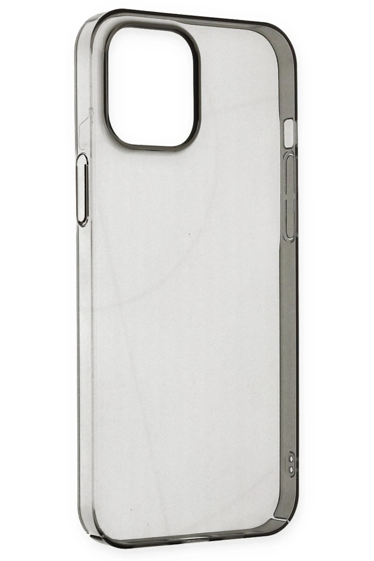 Newface iPhone 14 Pro Kılıf Pc Sert Şeffaf Kapak - Siyah