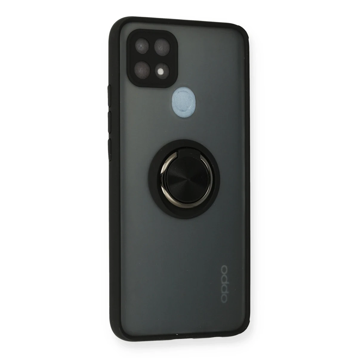 Newface Oppo A15 Kılıf Montreal Yüzüklü Silikon Kapak - Siyah — görsel 5