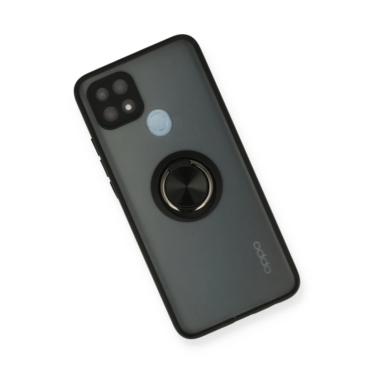 Newface Oppo A15 Kılıf Montreal Yüzüklü Silikon Kapak - Siyah — görsel 6