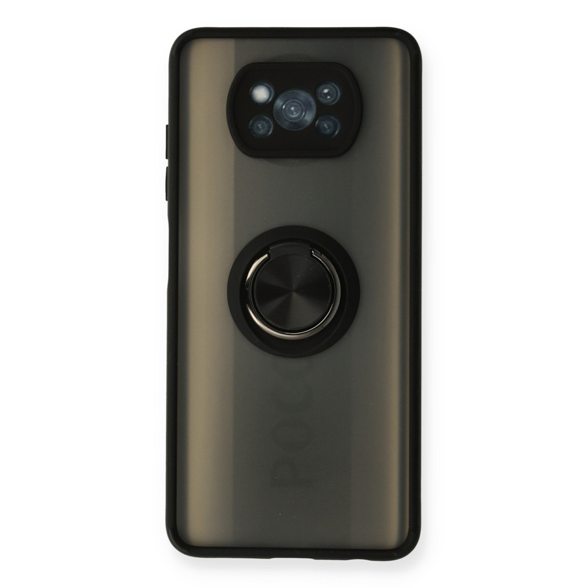 Newface Xiaomi Pocophone X3 Kılıf Montreal Yüzüklü Silikon Kapak - Siyah — görsel 7