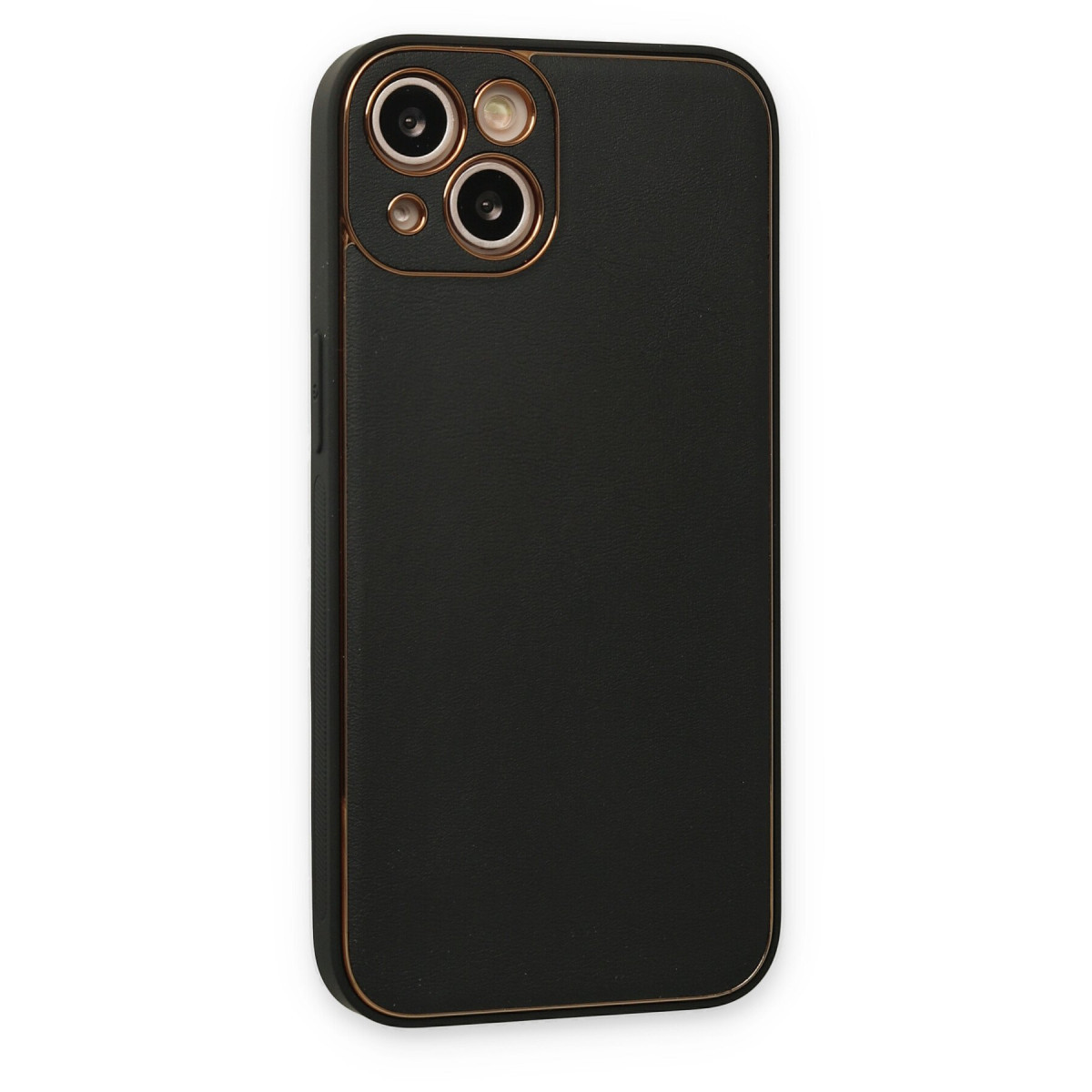 Newface Apple iPhone 14 Kılıf Coco Deri Silikon Kapak - Siyah — görsel 9