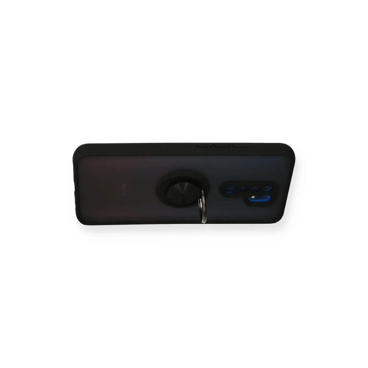Newface Xiaomi Redmi 9 Kılıf Montreal Yüzüklü Silikon Kapak - Siyah — görsel 6