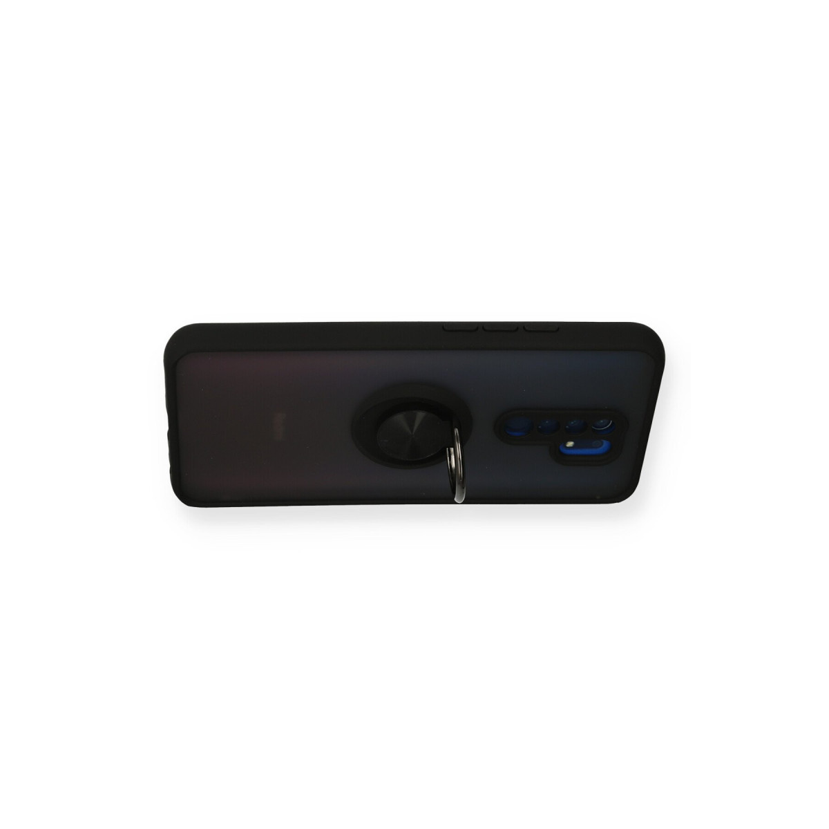 Newface Xiaomi Redmi 9 Kılıf Montreal Yüzüklü Silikon Kapak - Siyah — görsel 9