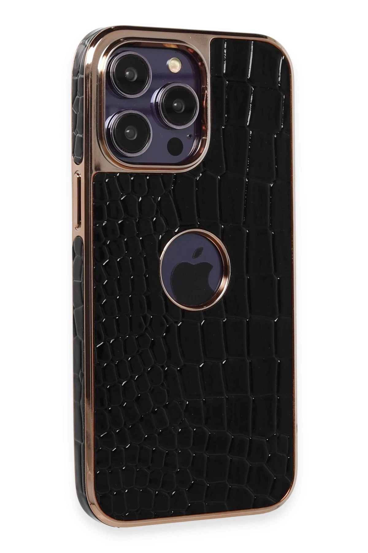 Newface Apple iPhone 13 Pro Max Kılıf Snake Kapak - Siyah