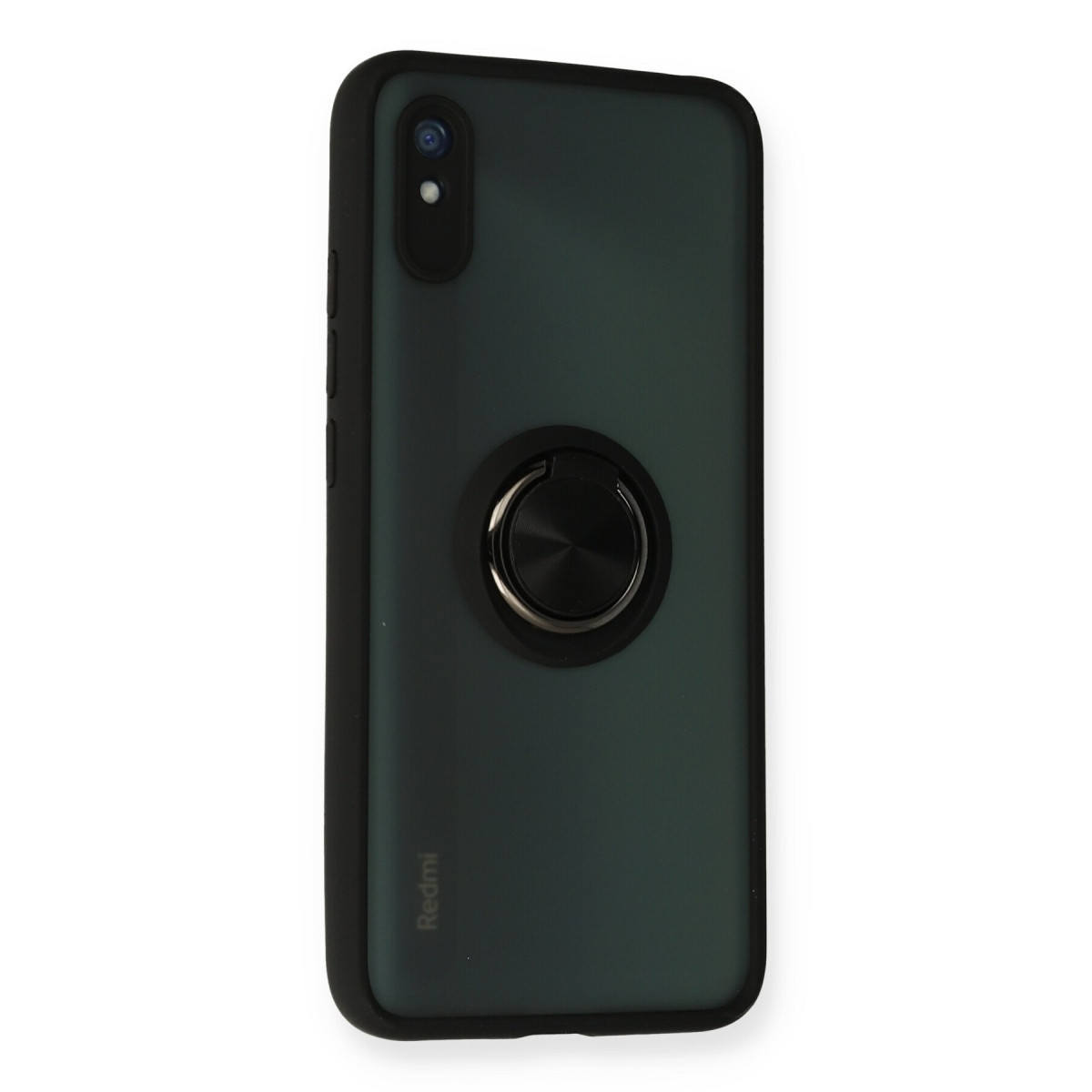 Newface Xiaomi Redmi 9A Kılıf Montreal Yüzüklü Silikon Kapak - Siyah — görsel 8