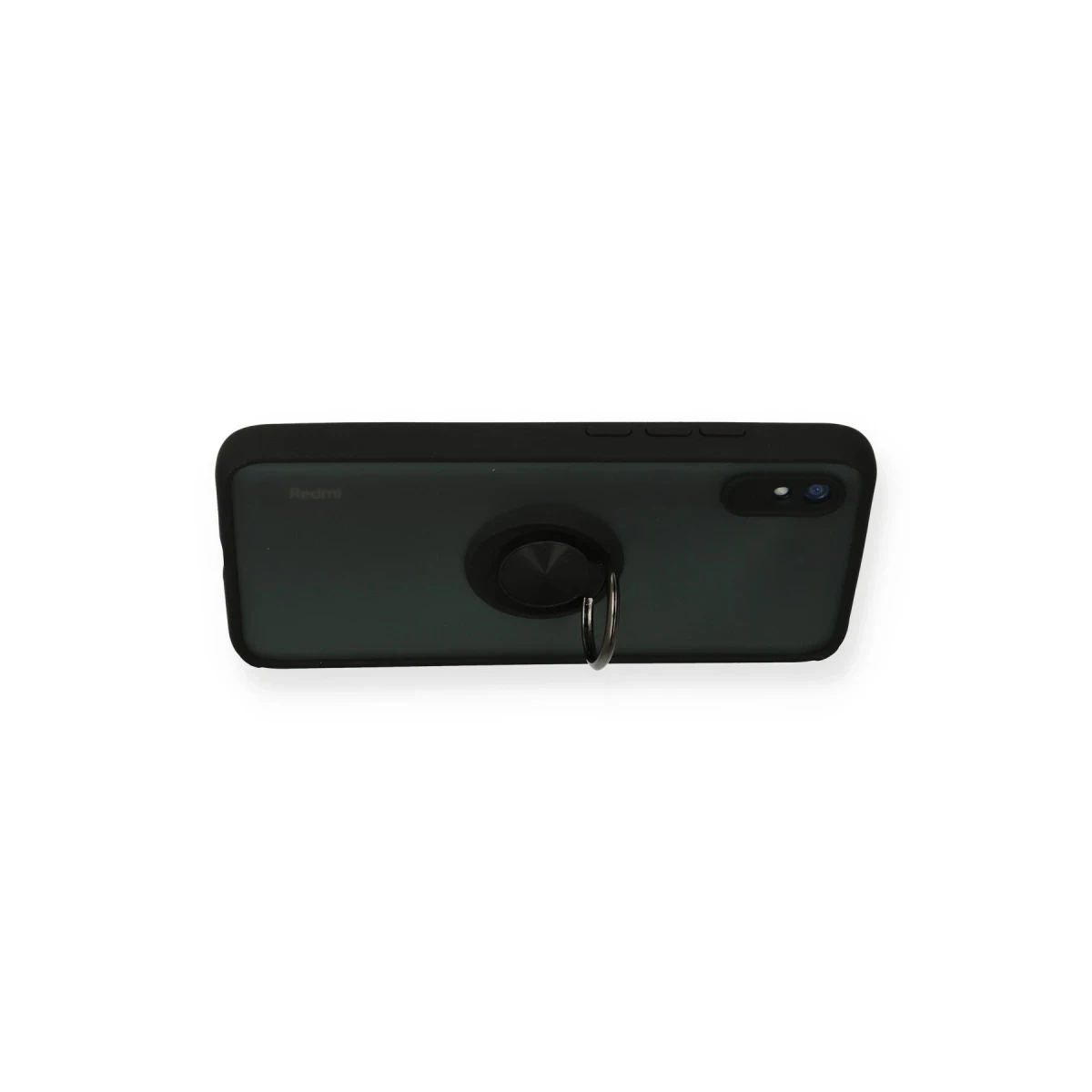 Newface Xiaomi Redmi 9A Kılıf Montreal Yüzüklü Silikon Kapak - Siyah — görsel 6