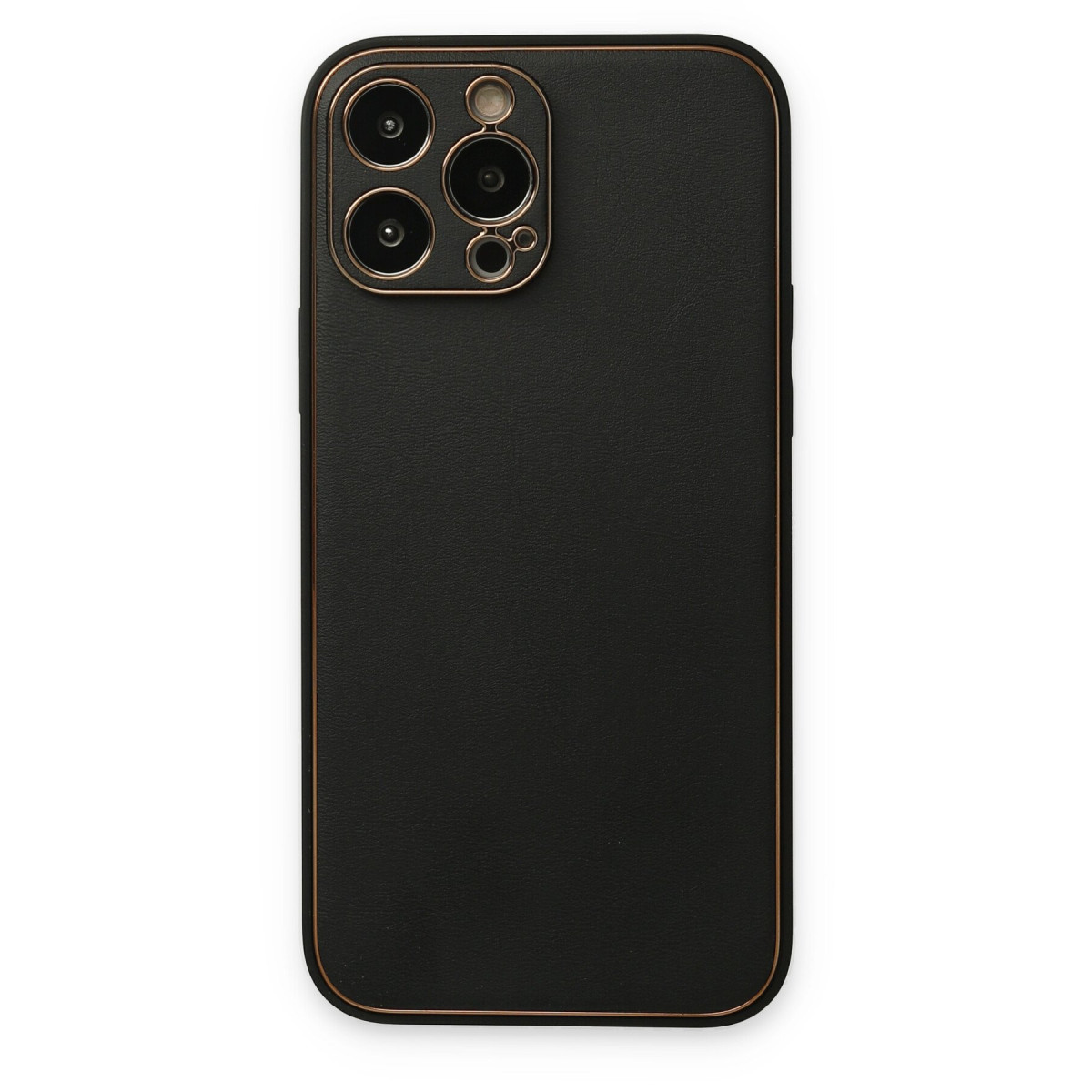Newface Apple iPhone 14 Pro Kılıf Coco Deri Silikon Kapak - Siyah — görsel 7