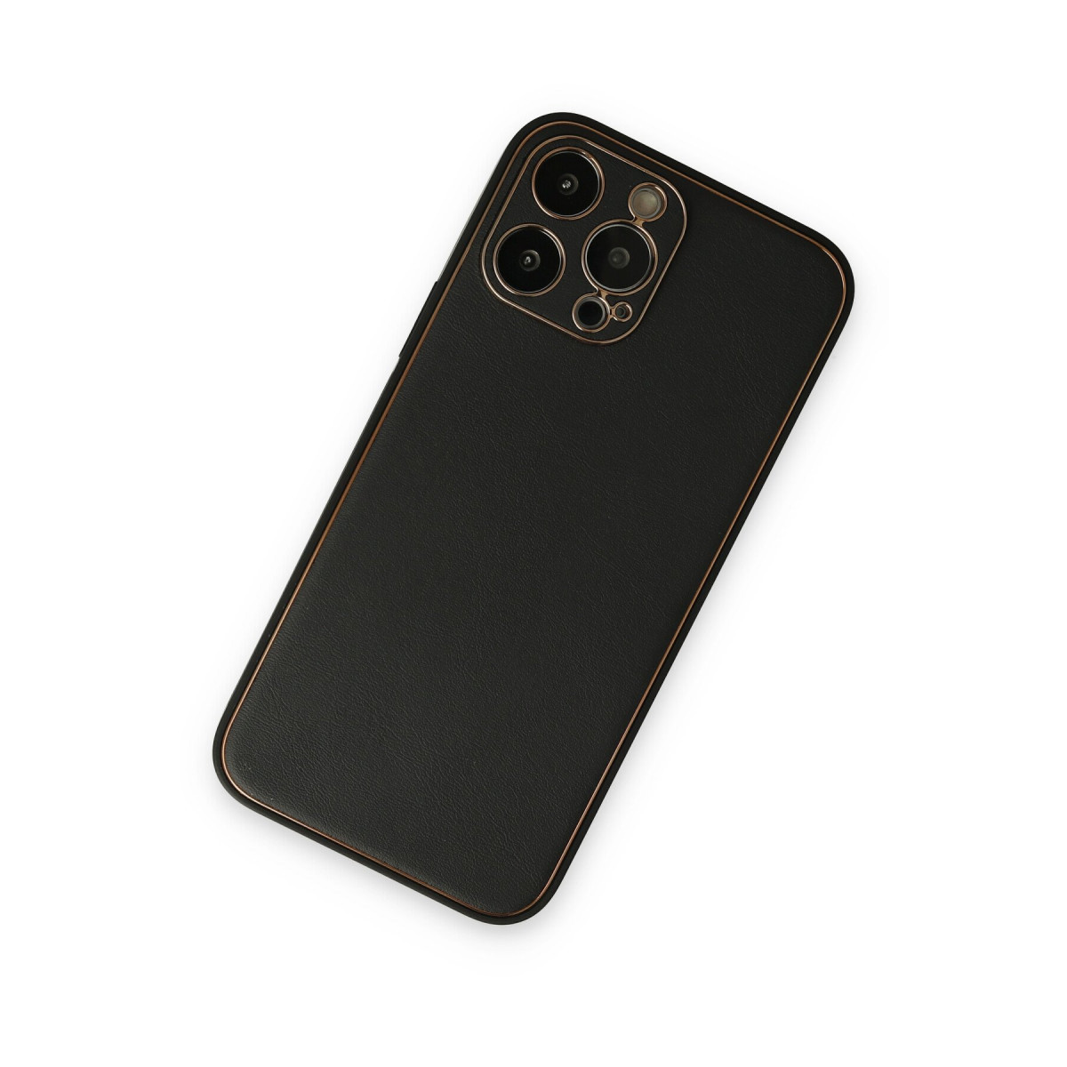 Newface Apple iPhone 14 Pro Kılıf Coco Deri Silikon Kapak - Siyah — görsel 8
