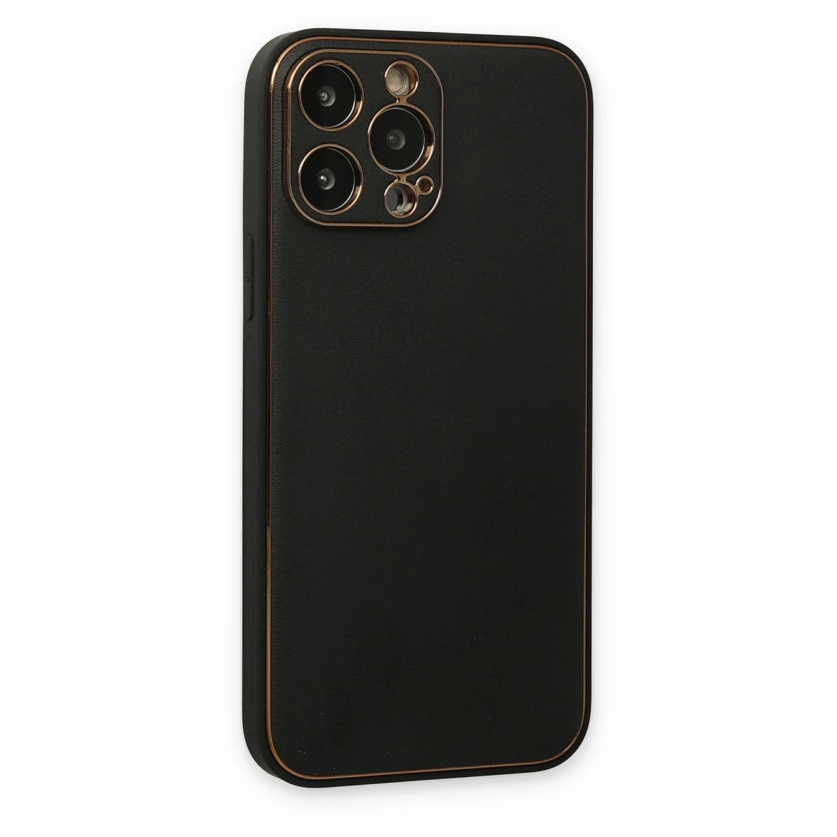 Newface Apple iPhone 14 Pro Kılıf Coco Deri Silikon Kapak - Siyah — görsel 6