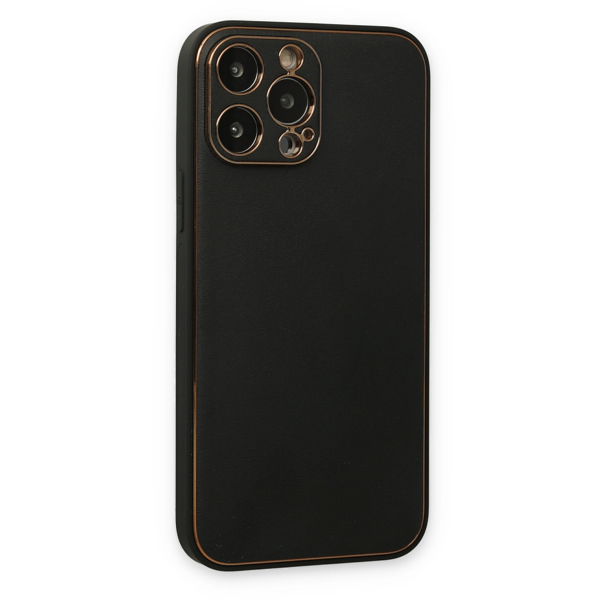 Newface Apple iPhone 14 Pro Kılıf Coco Deri Silikon Kapak - Siyah — görsel 9