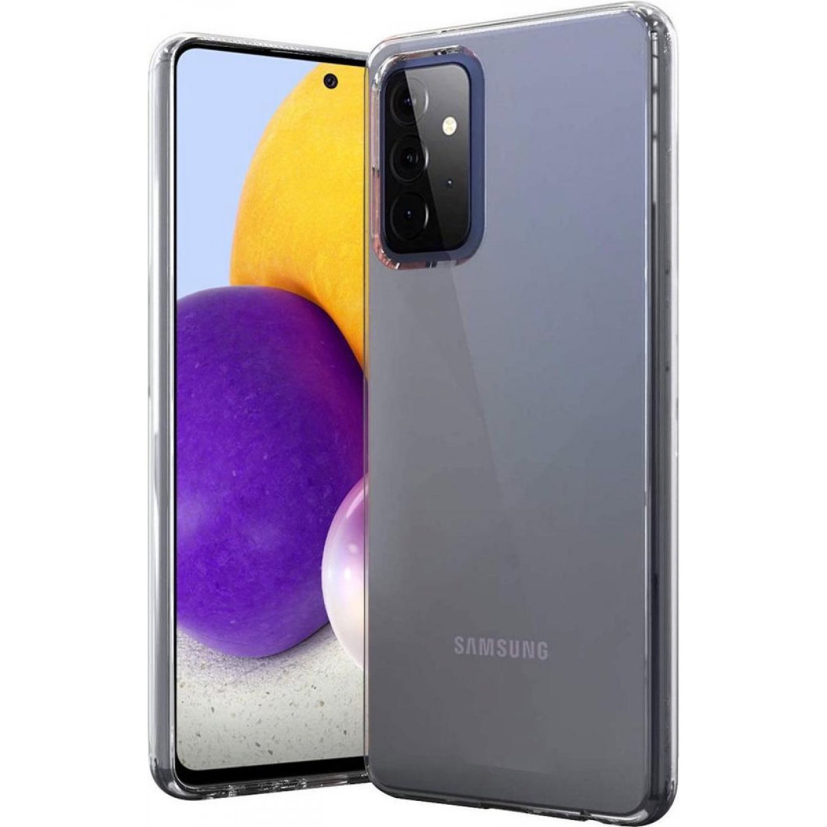 Newface Samsung Galaxy A72 Kılıf Lüx Şeffaf Silikon — görsel 8
